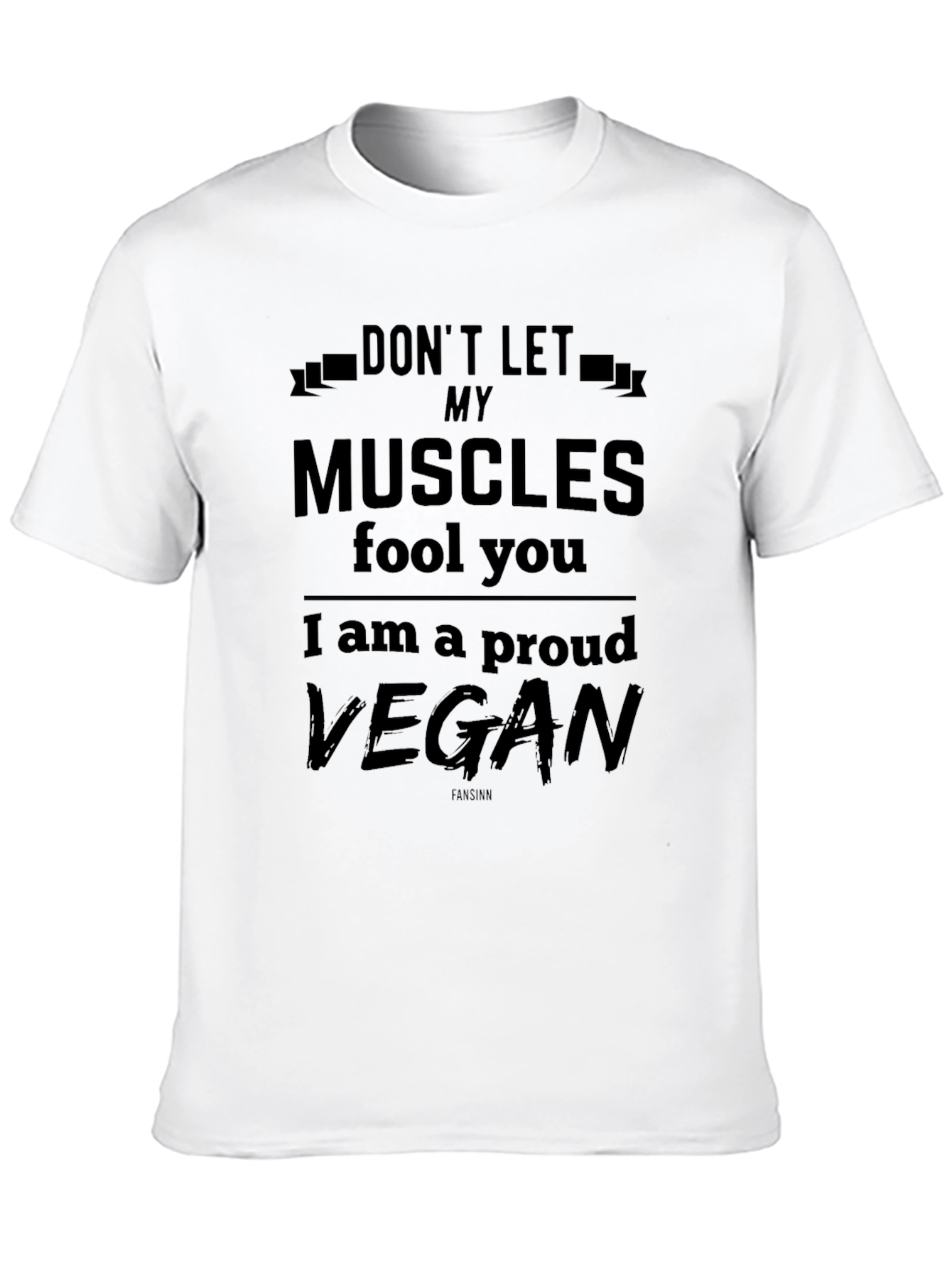 Proud Vegan Muscle T-Shirt - Funny Gym Tee