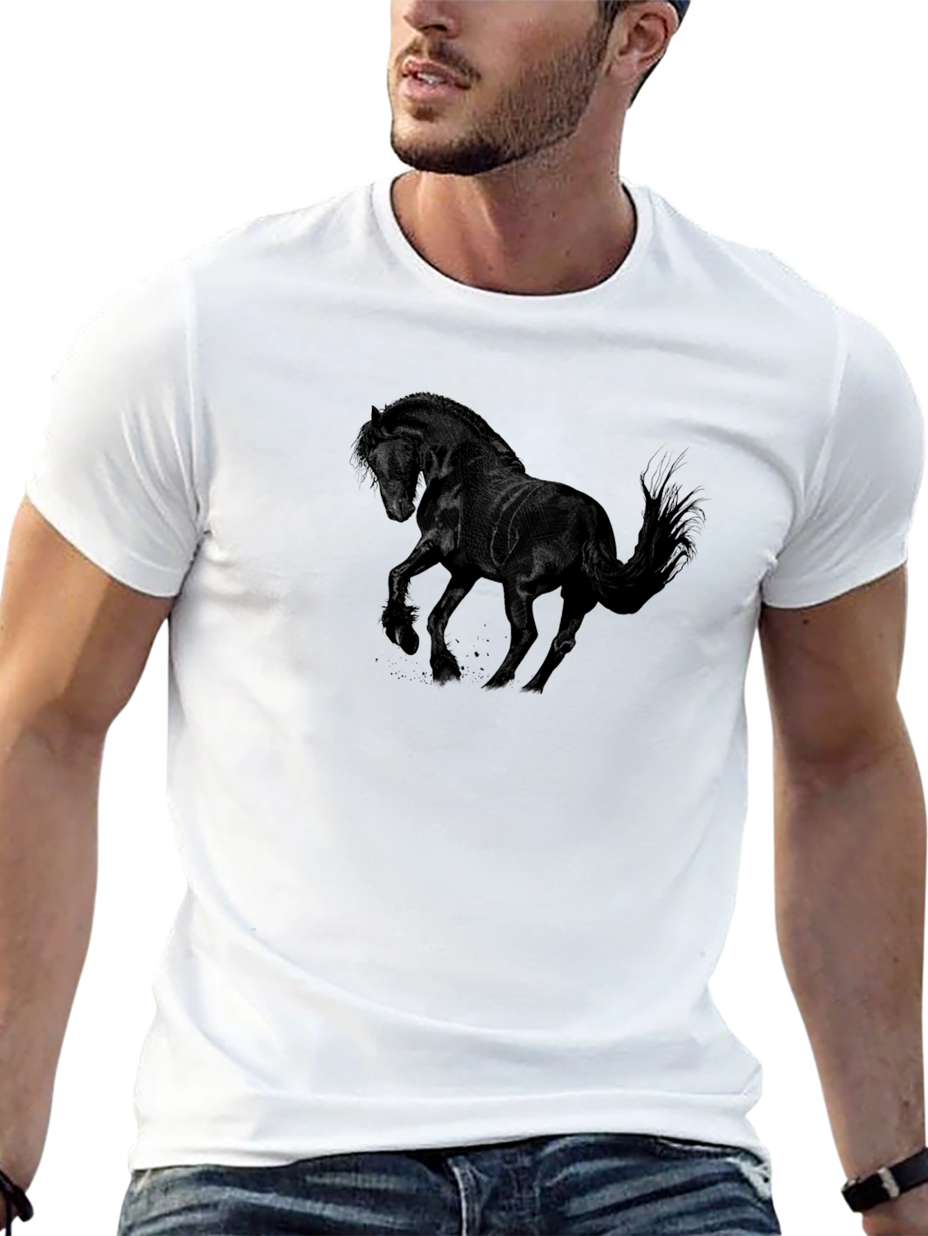 Black Horse Graphic Tee
