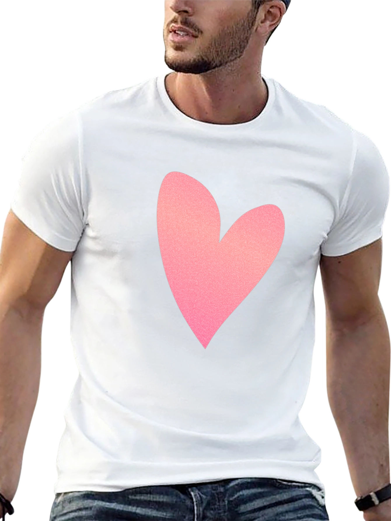 Heart Graphic Tee - Classic Black T-Shirt