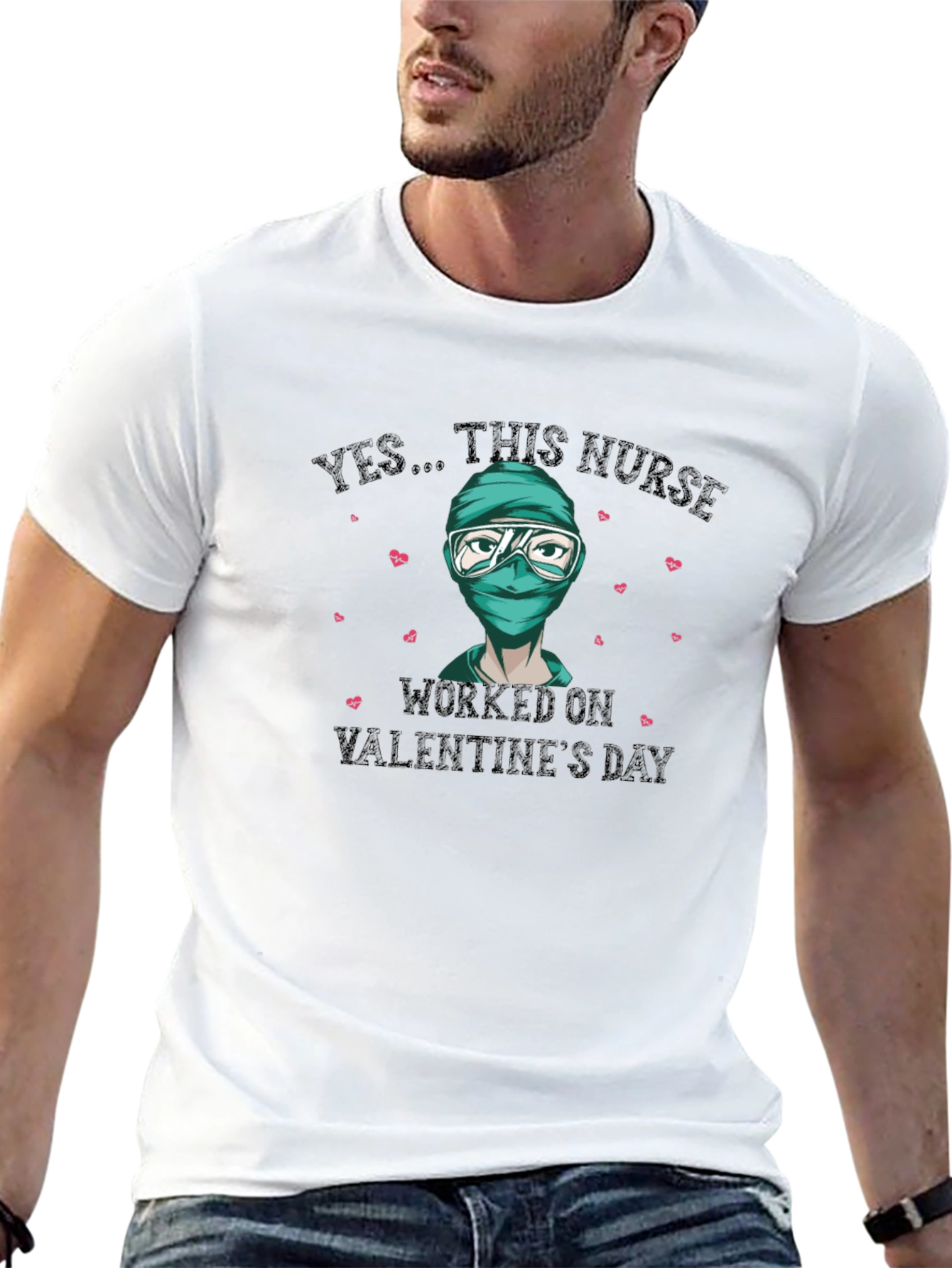 Valentines Day Nurse T-Shirt - Essential Worker Tee