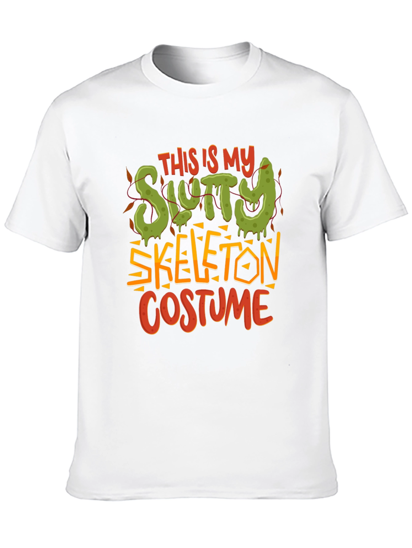 Slutty Skeleton Costume Graphic T-Shirt