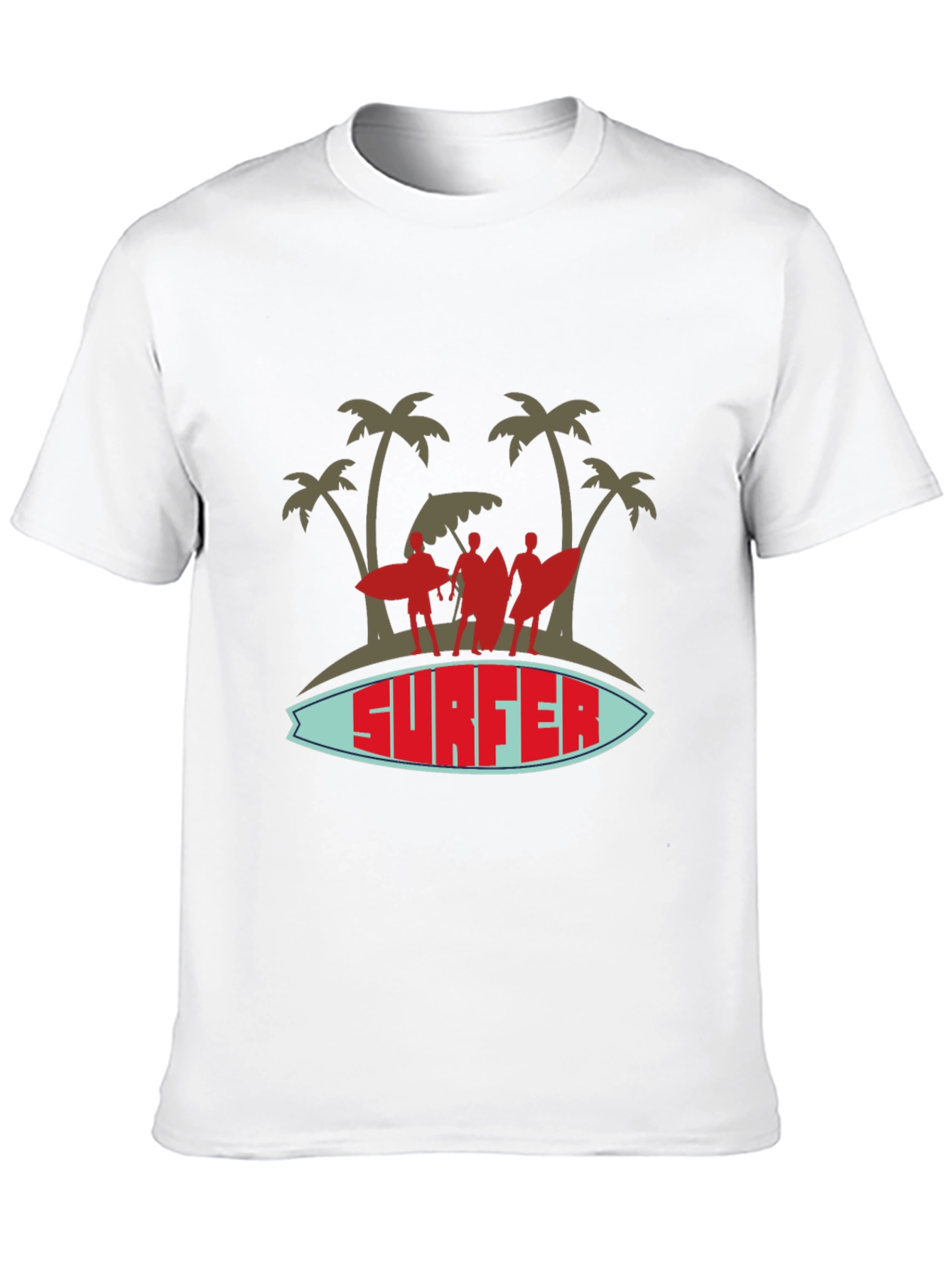 Surfer Graphic Tee - Island Vibes Black T-Shirt