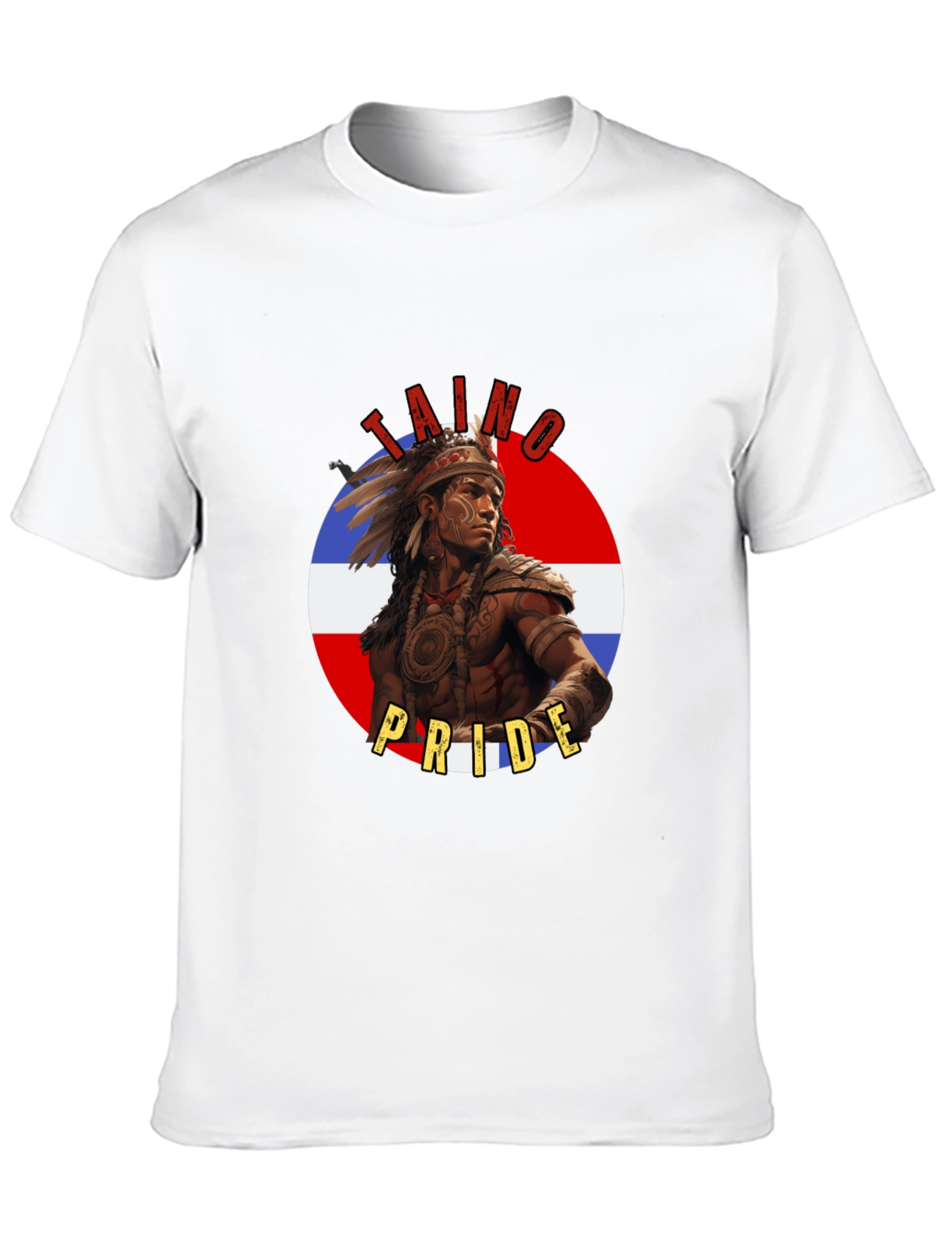 Taino Pride T-Shirt - Dominican Republic Flag