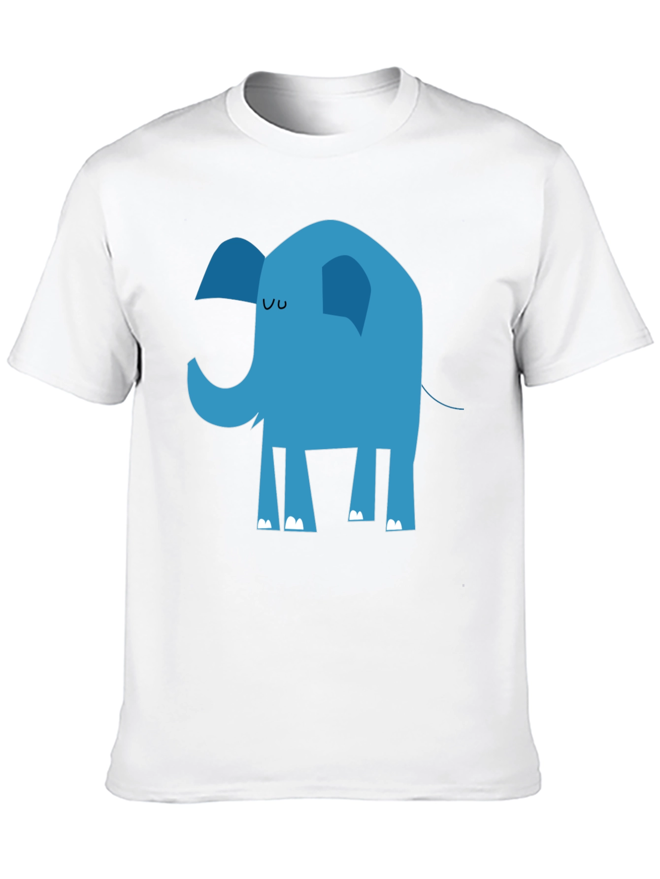 Blue Elephant Graphic Tee - Unisex Cotton T-Shirt