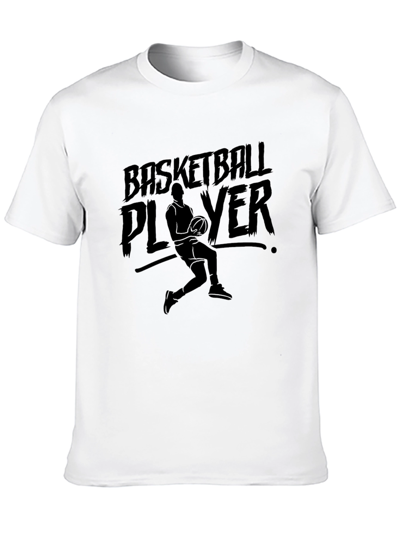 Basketball Player Graphic T-Shirt - Black