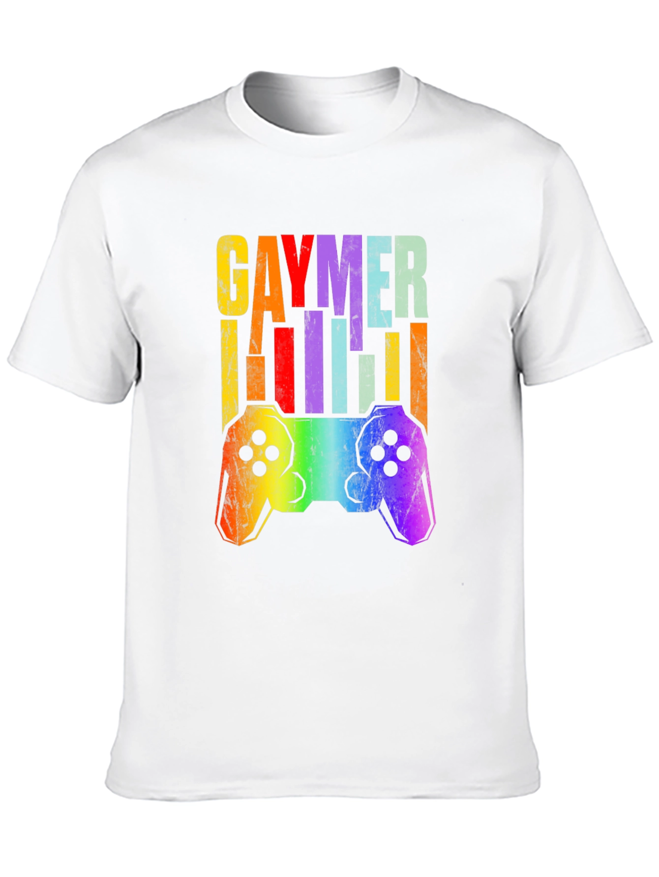 Gaymer T-Shirt Pride LGBT Rainbow Gamer Tee