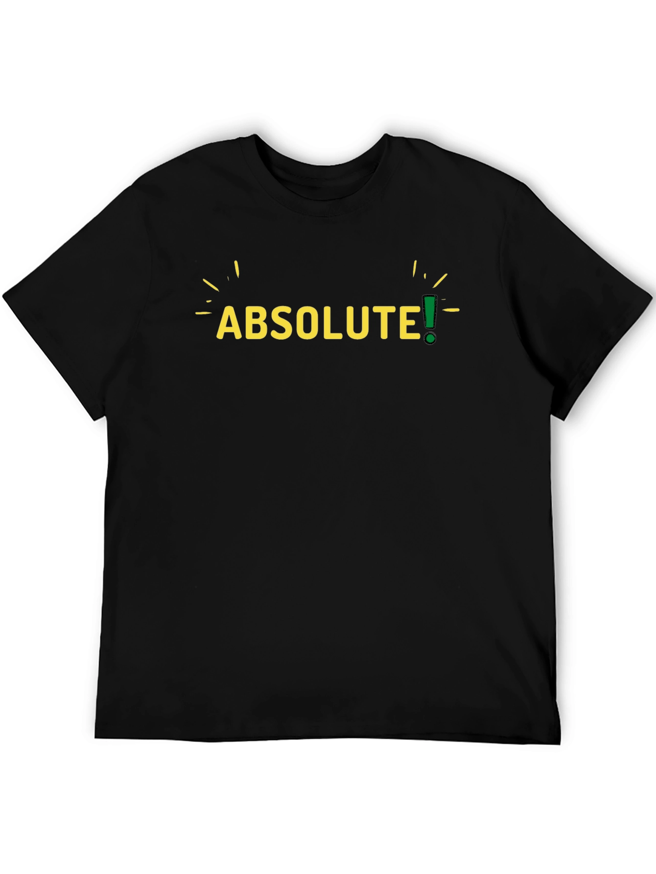 Absolute! Mens Black Graphic T-Shirt