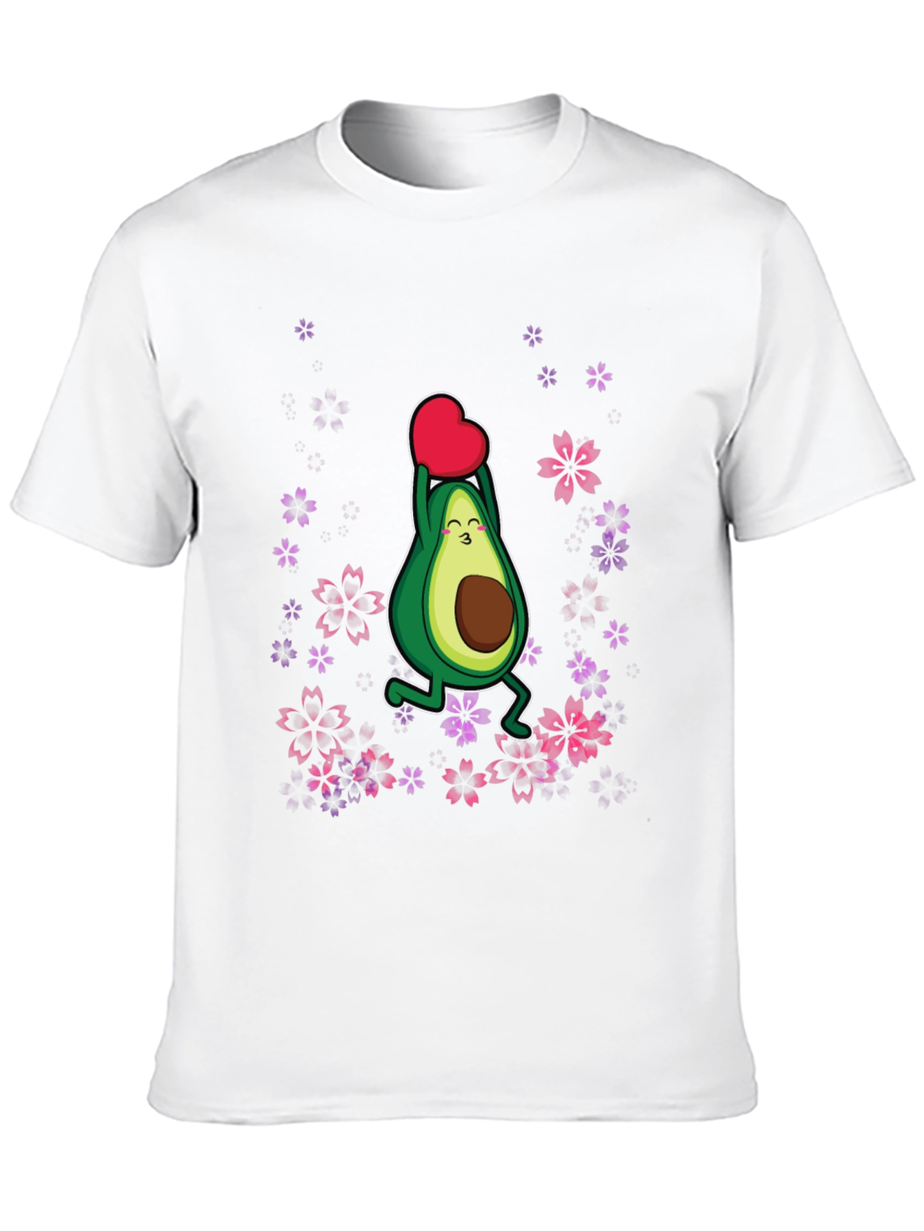 Avocado Heart T-Shirt - Black Graphic Tee