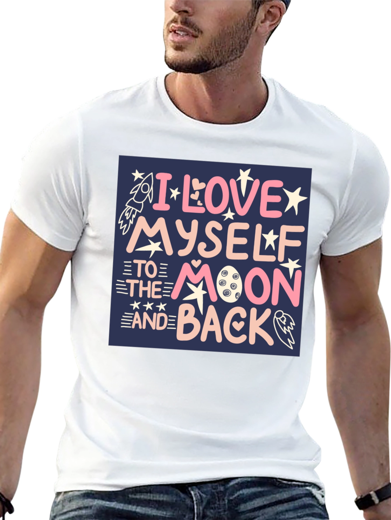 I Love Myself To The Moon Graphic Tee