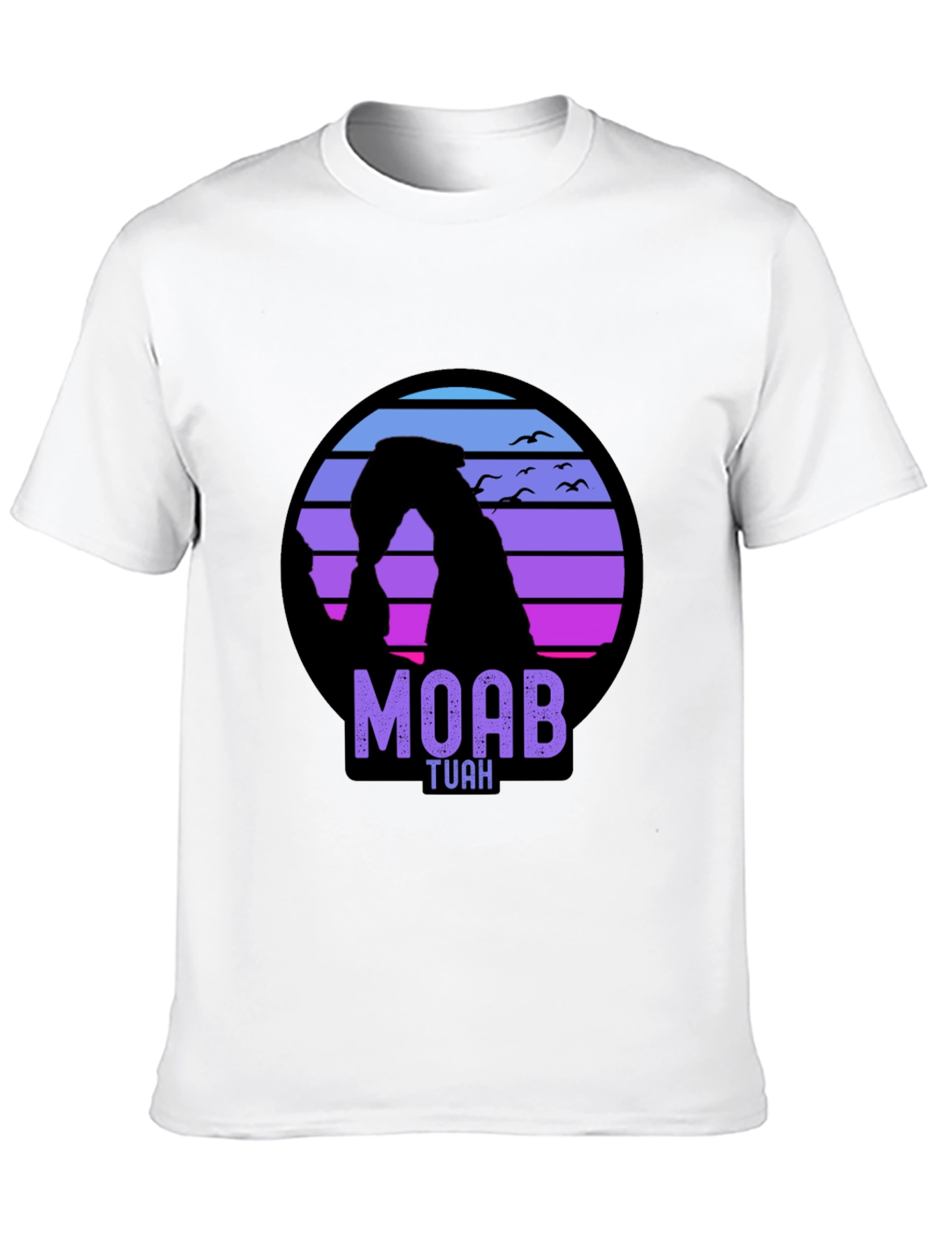 Moab Tuah Arch T-Shirt - Retro Sunset Design
