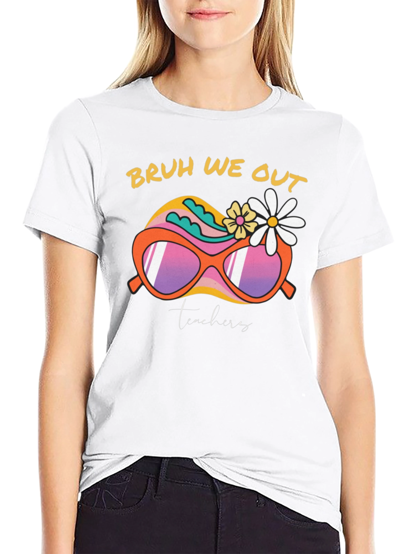 Bruh We Out Teachers Graphic T-Shirt