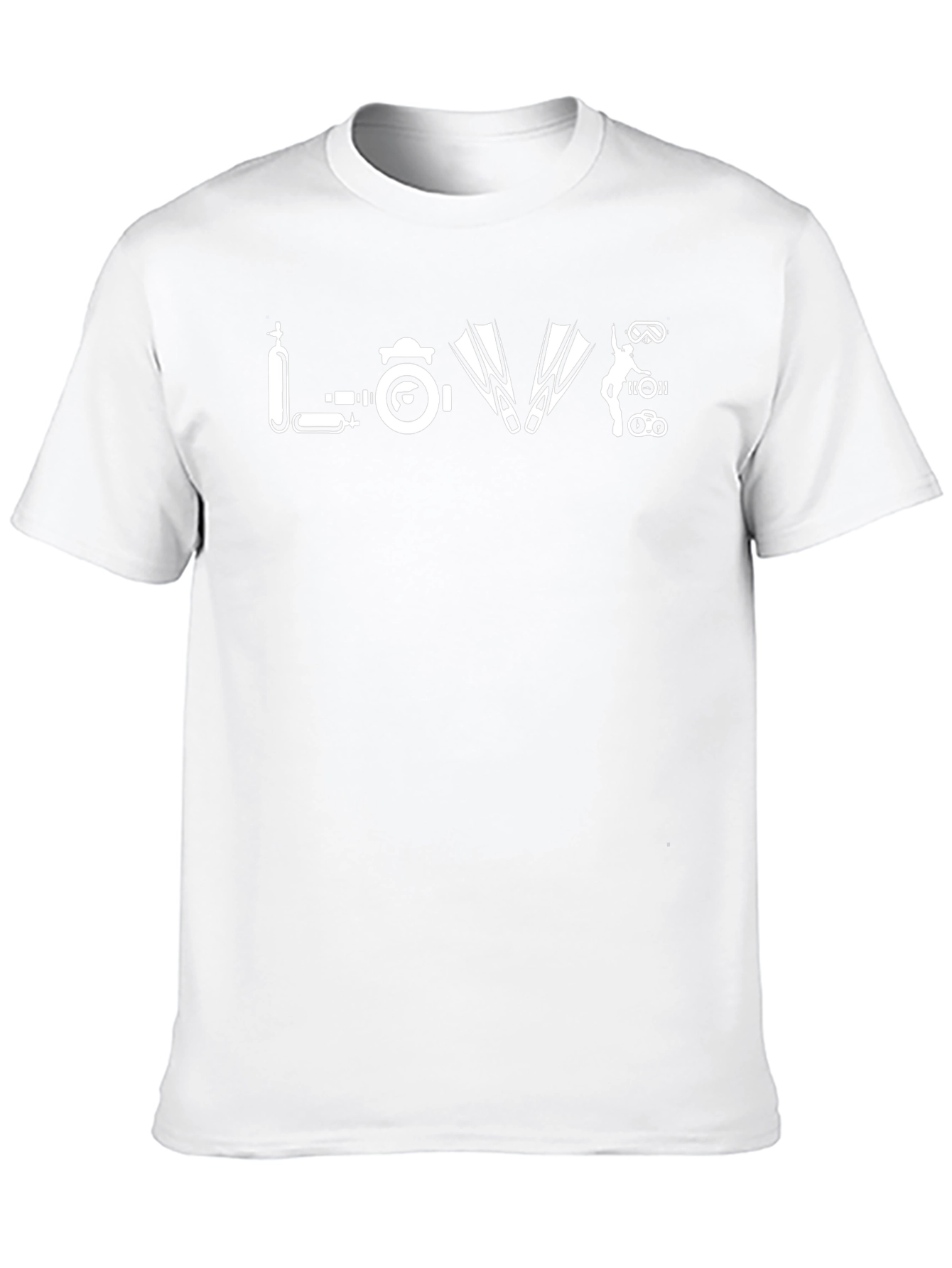 Diving Lovers Black T-Shirt