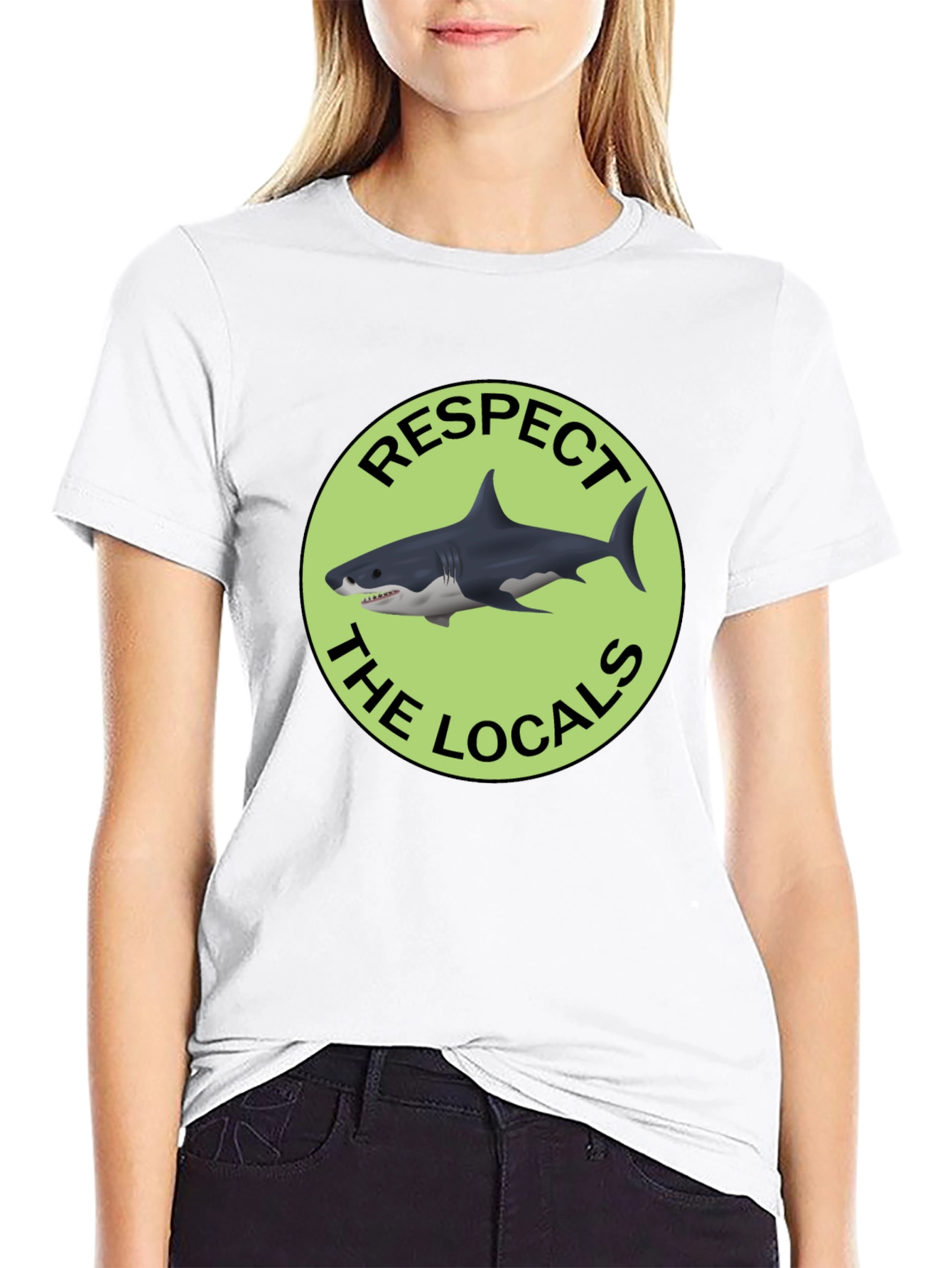 Respect the Locals Shark Graphic Tee