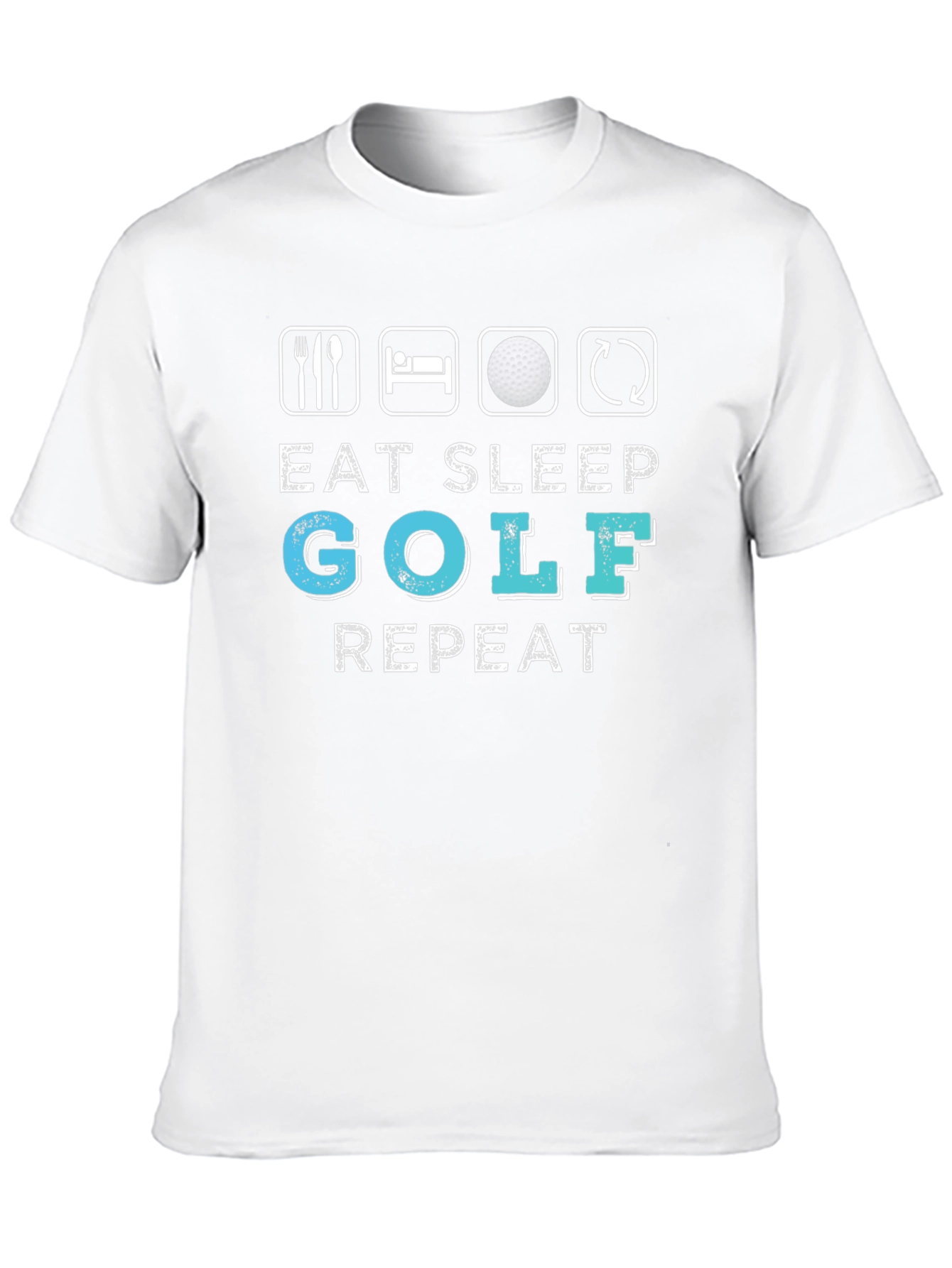 Eat Sleep Golf Repeat Graphic Tee