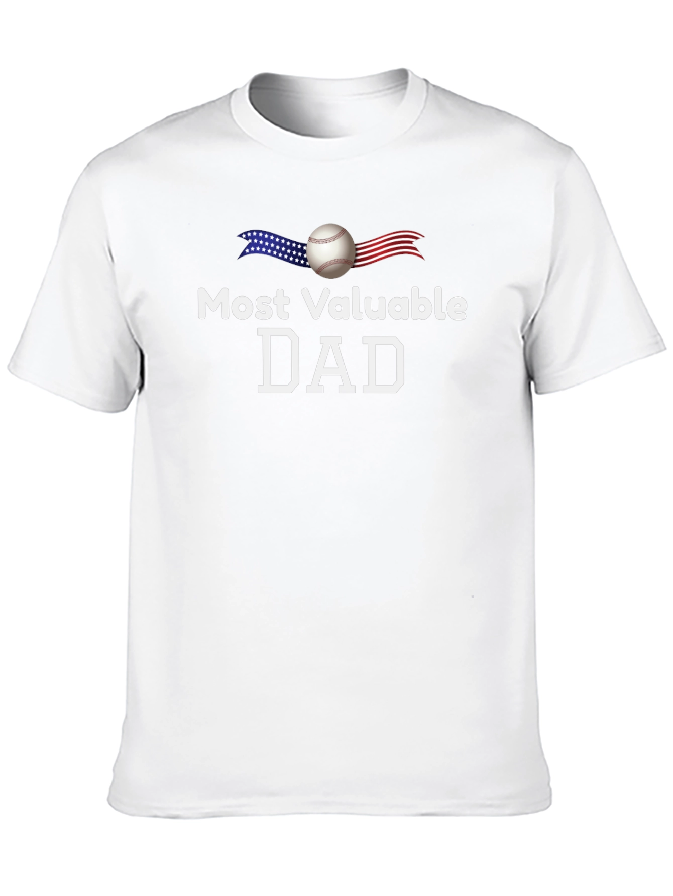 Most Valuable Dad Baseball T-Shirt