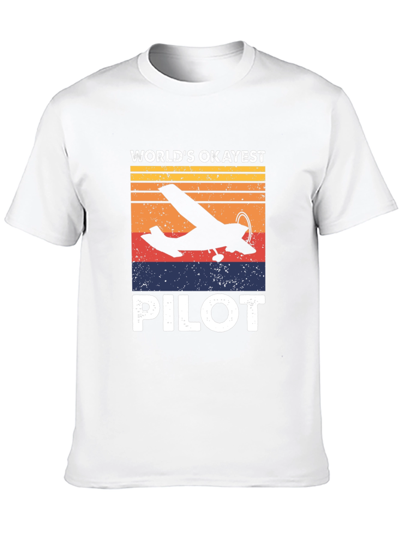 Worlds Okayest Pilot T-Shirt - Aviation Gift