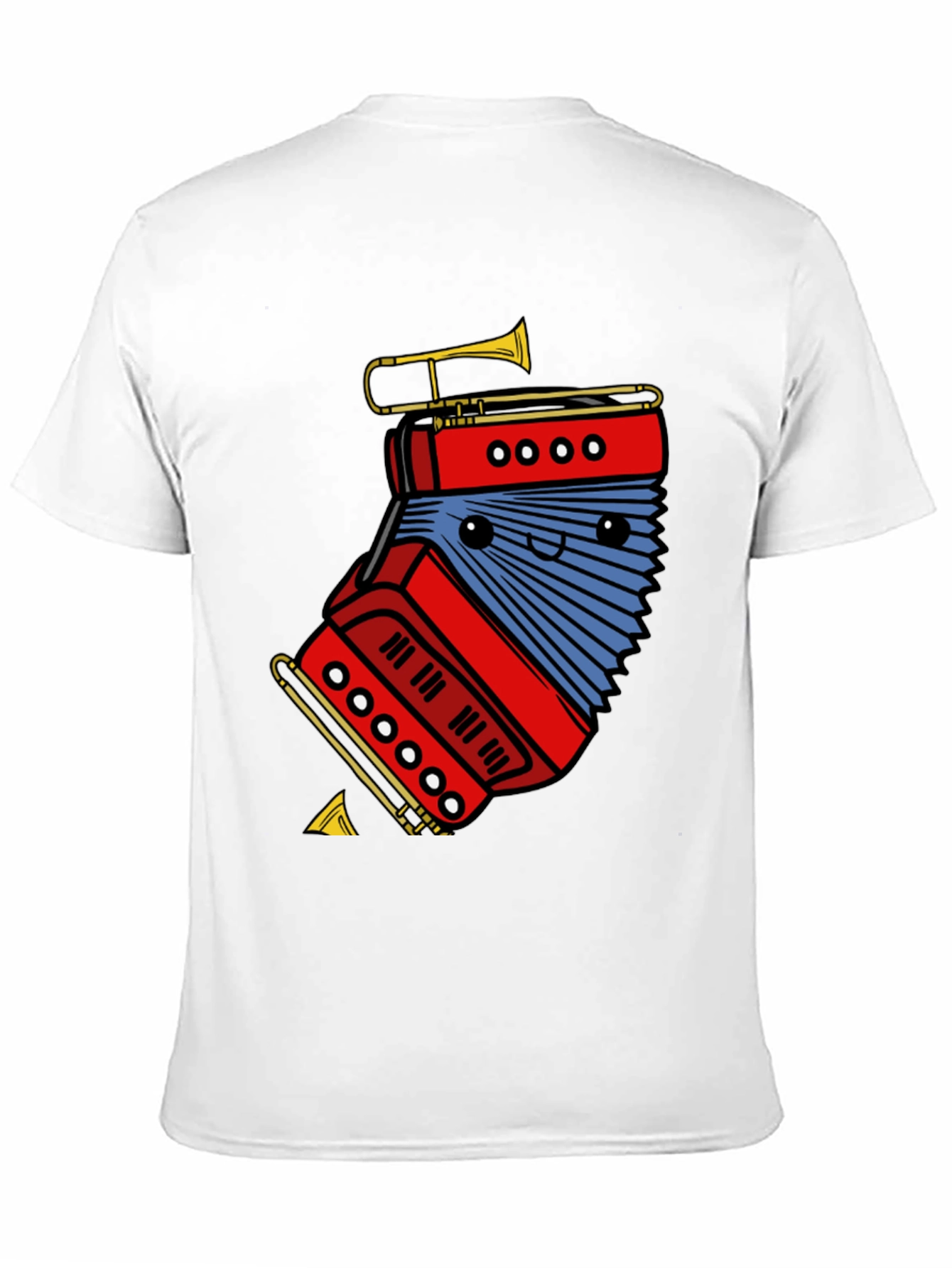 Funny Accordion & Trumpet Graphic Tee