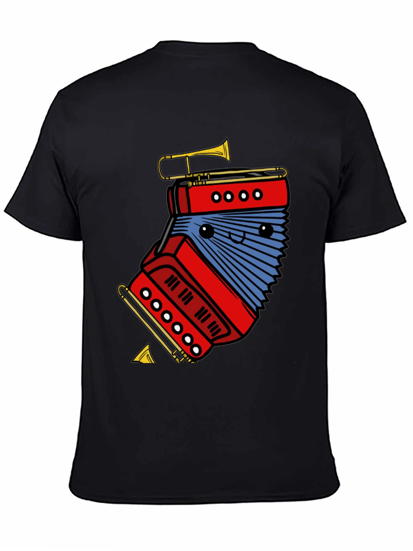 Funny Accordion & Trumpet Graphic Tee
