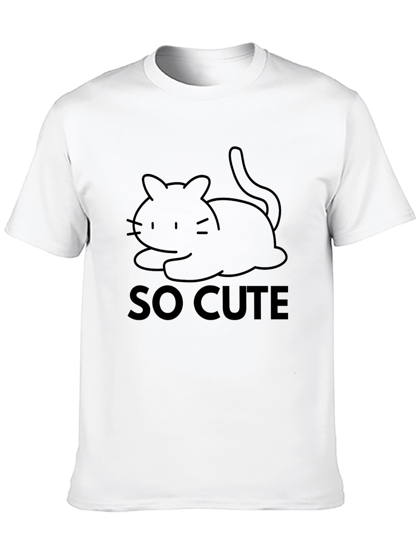 So Cute Black Cat Graphic Tee - Unisex
