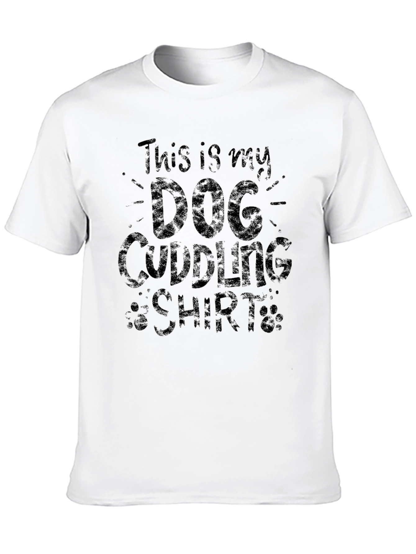 Dog Cuddling Shirt - Mens Graphic Tee