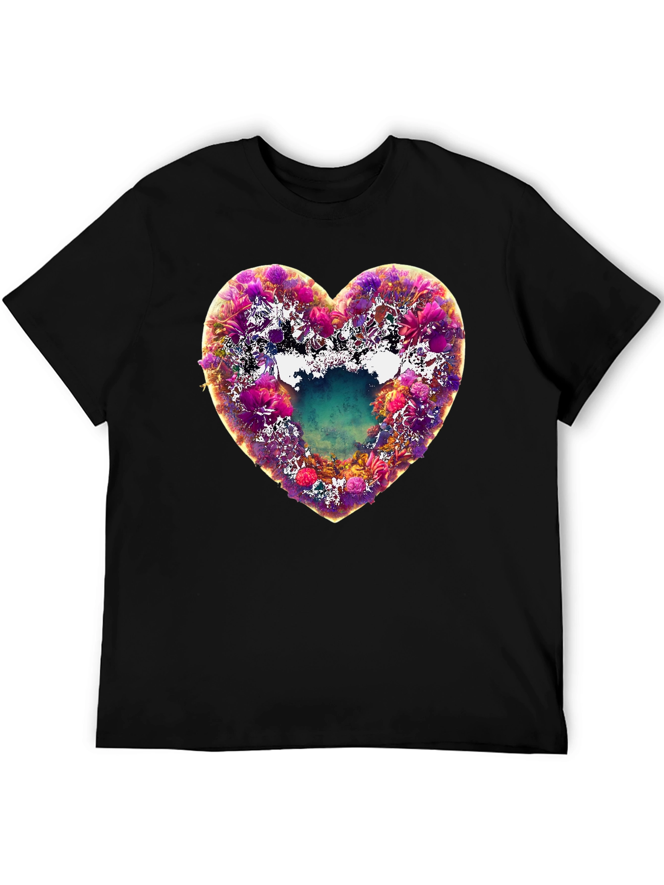 Floral Heart Graphic Tee