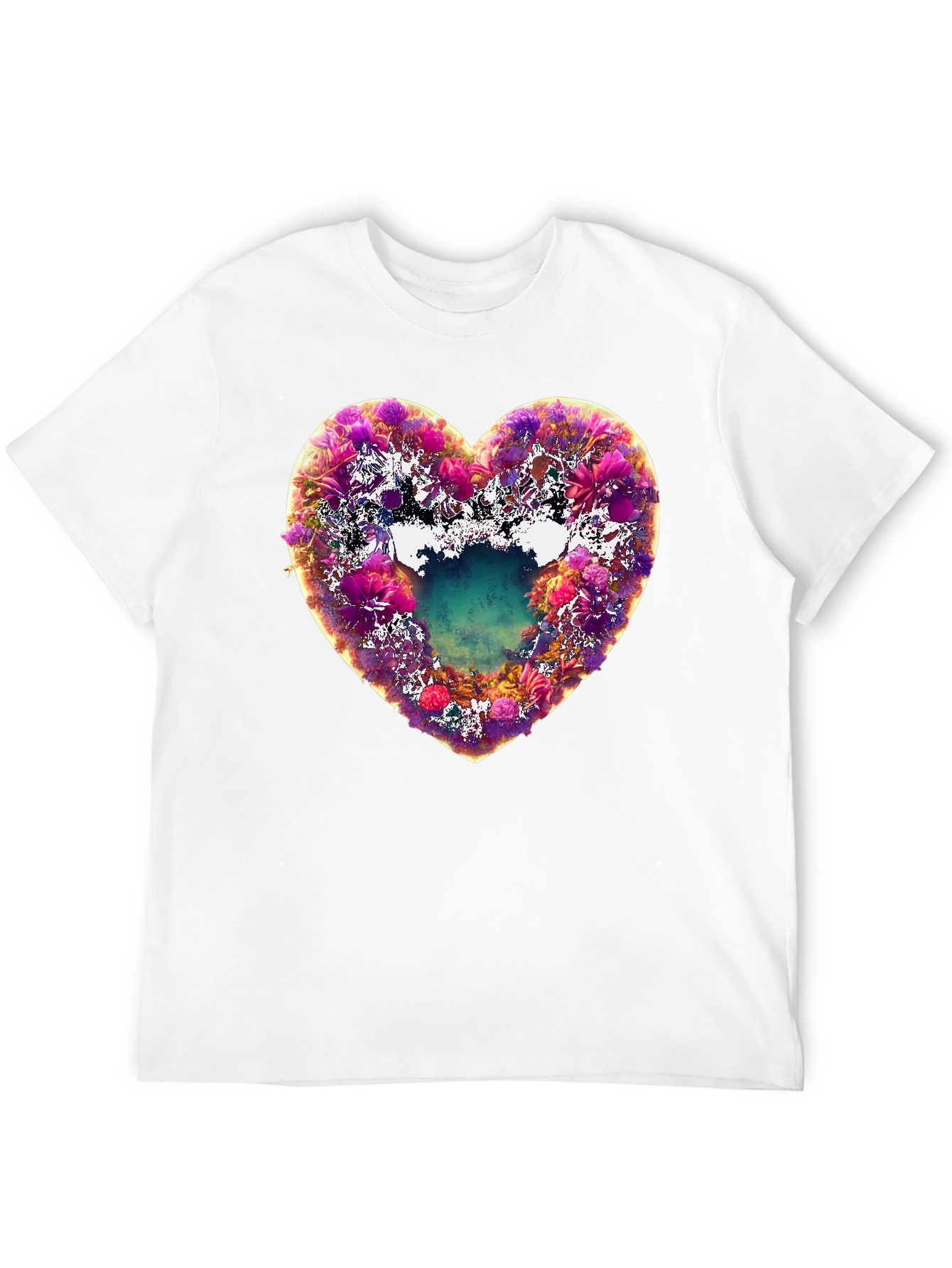 Floral Heart Graphic Tee