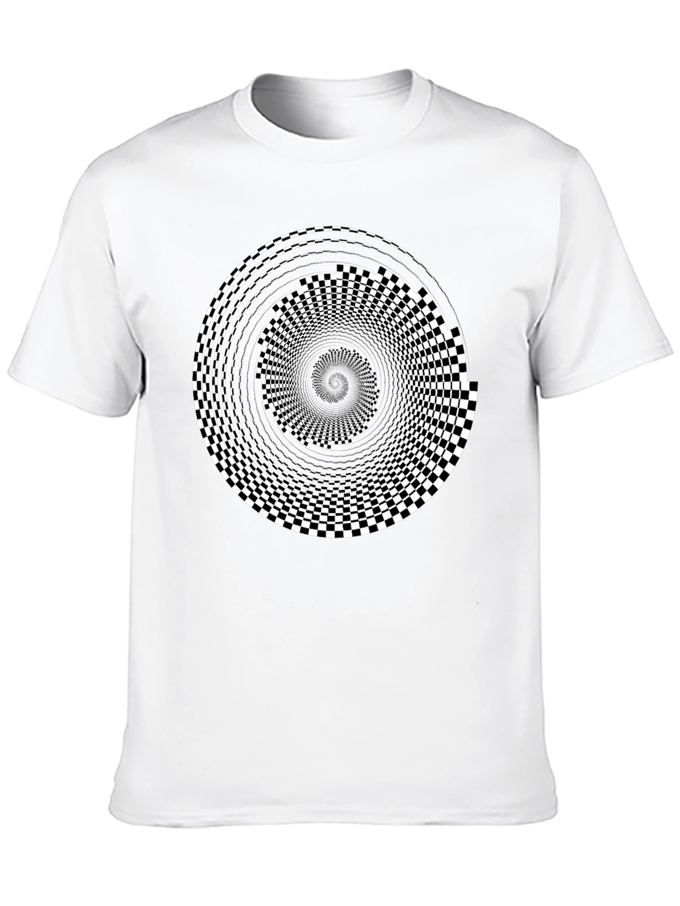 Optical Illusion Black T-Shirt