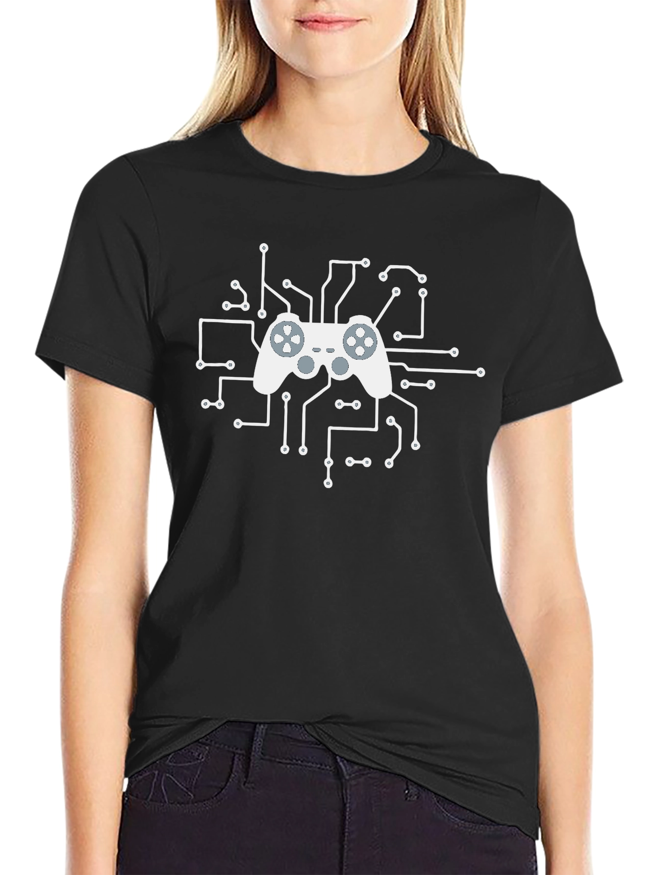 Gamer Circuit Board T-Shirt - Cool Graphic Tee