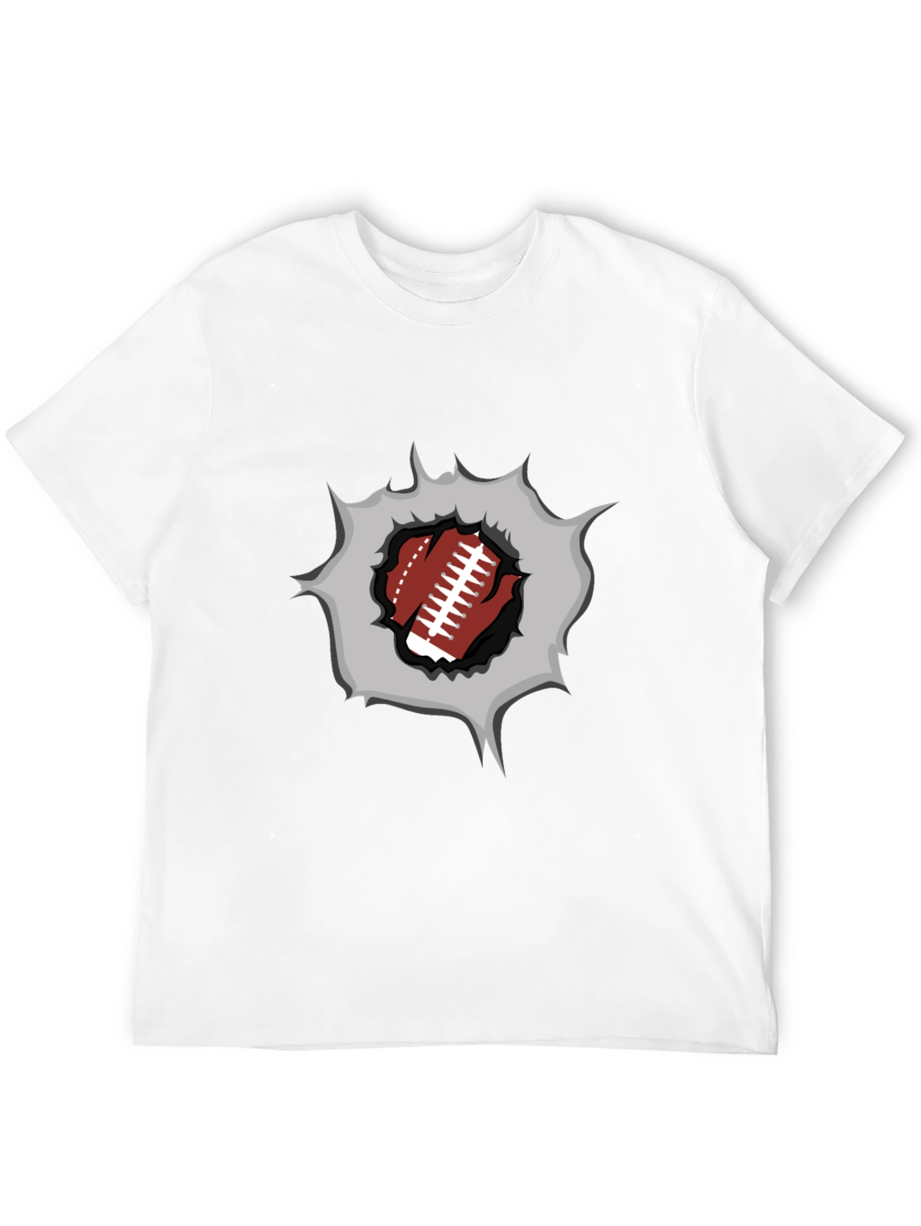 Football Burst Graphic Tee - Touchdown Style