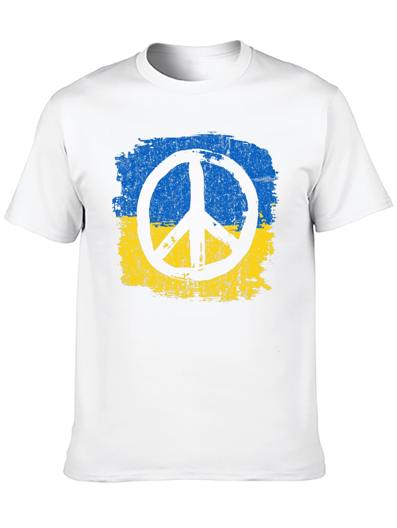 Ukraine Peace T-Shirt - Black Cotton Tee