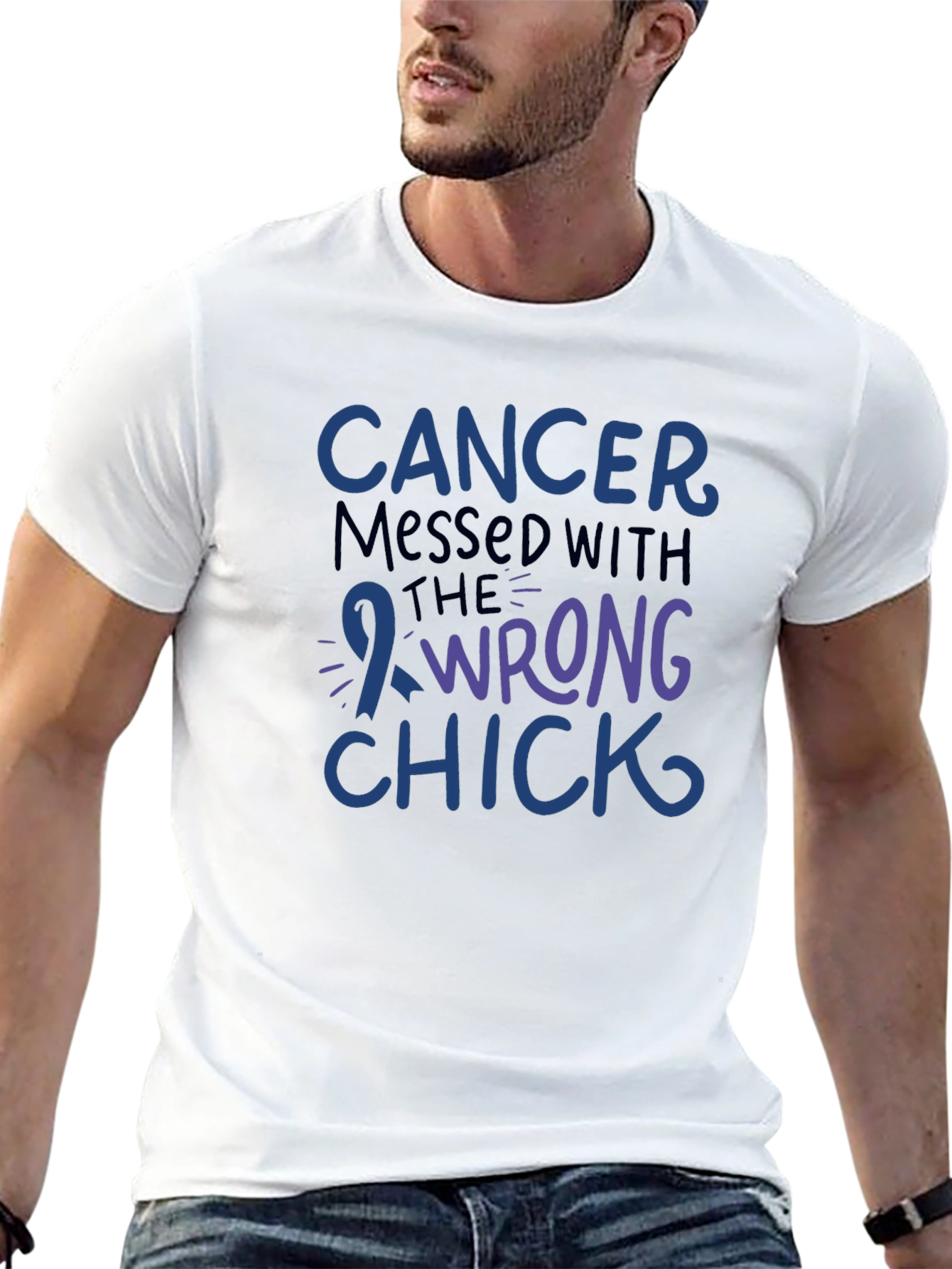 Cancer Messed With The Wrong Chick T-Shirt