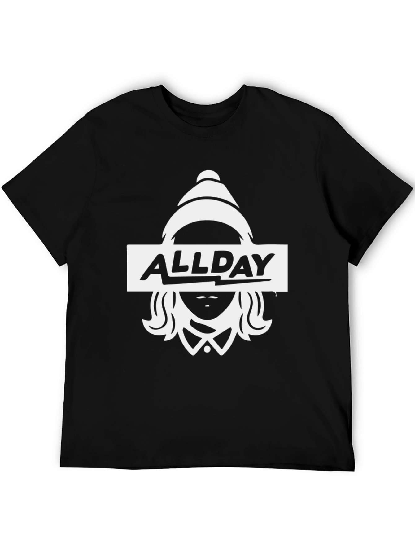 AllDay Graphic Tee - Black Cotton T-Shirt