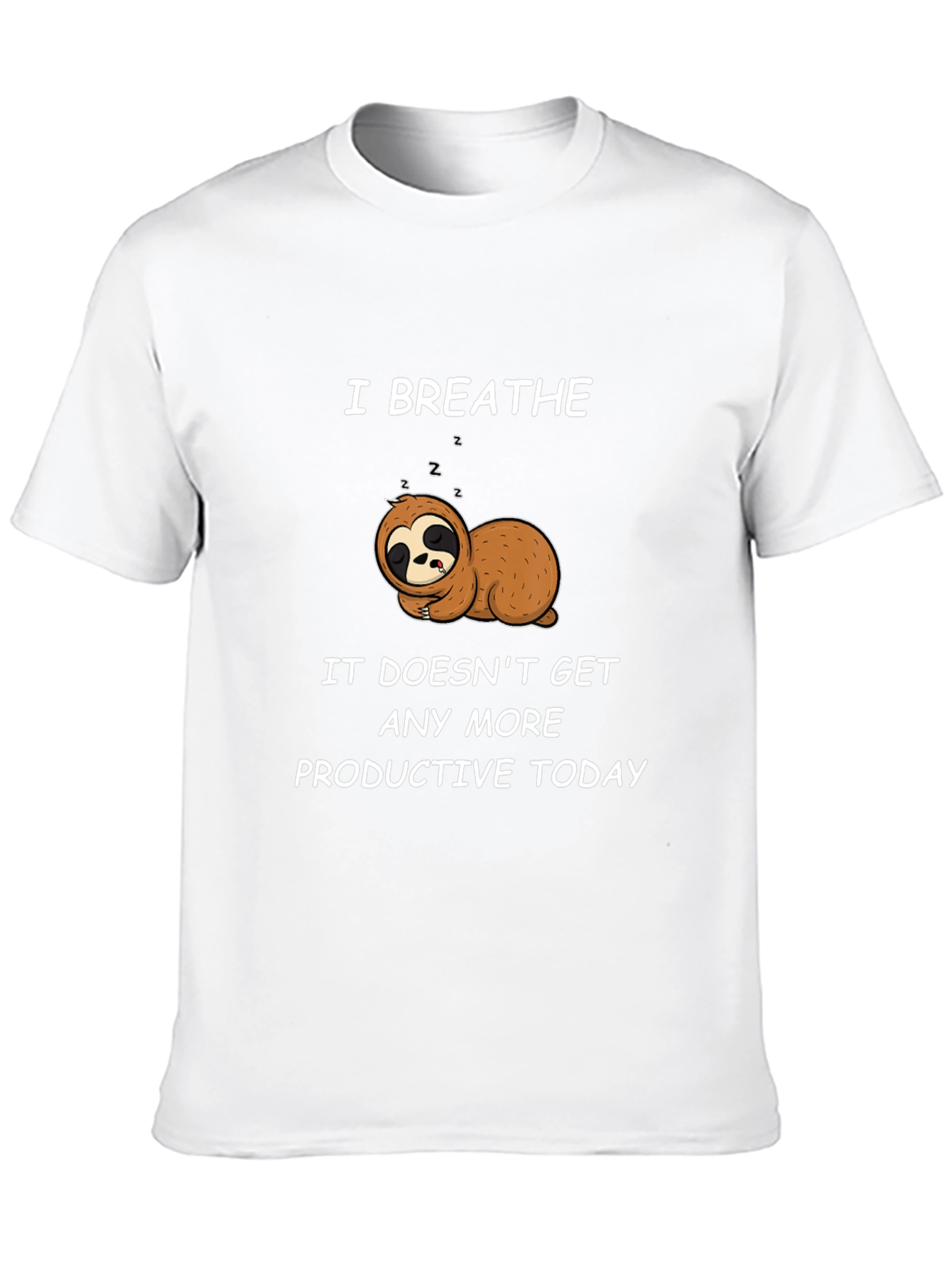 Lazy Sloth Graphic T-Shirt - Relax and Unwind