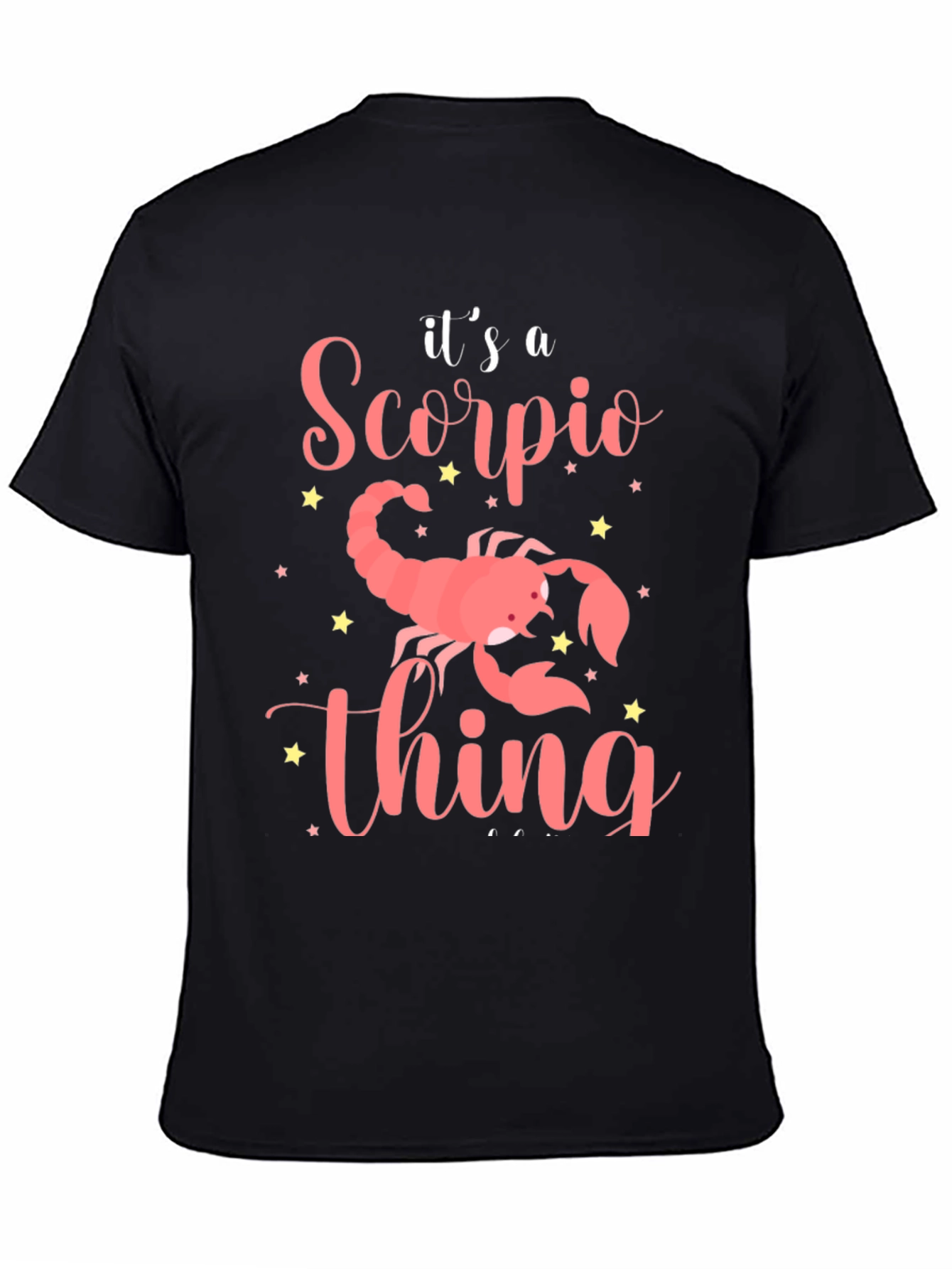 Scorpio Zodiac Sign Black T-Shirt