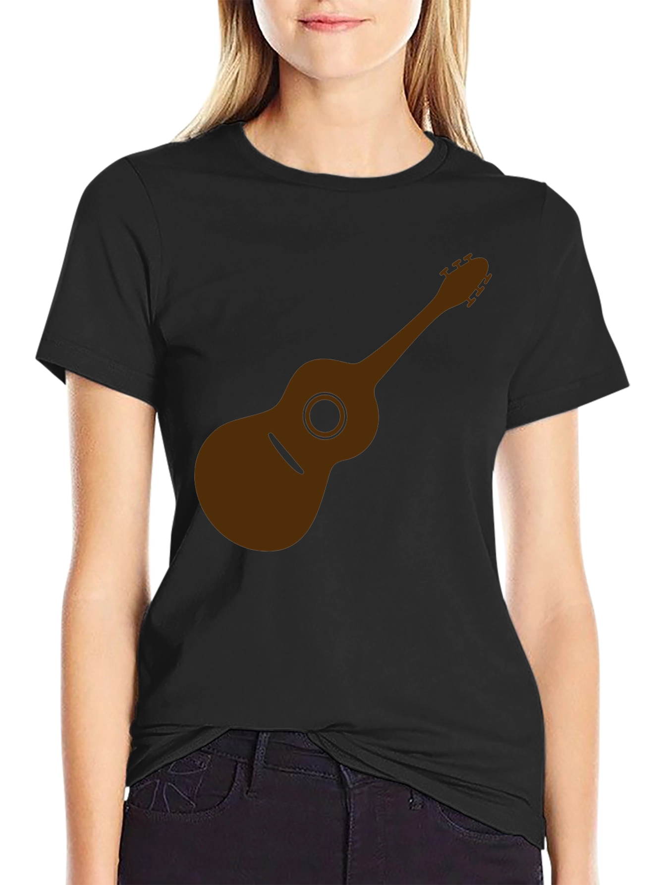 Acoustic Guitar Graphic Tee - Soft Cotton Comfort
