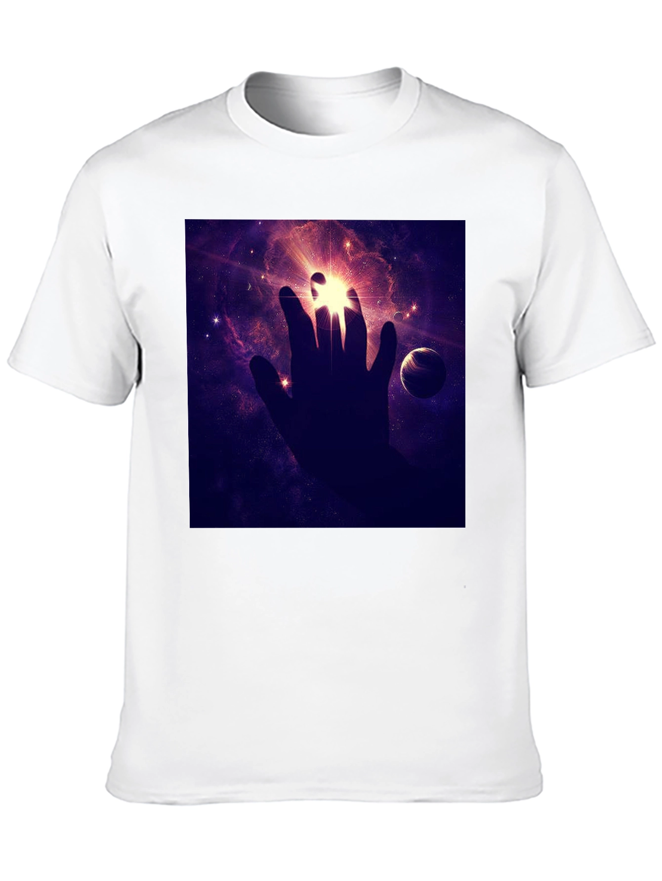 Cosmic Hand Graphic Tee - Black