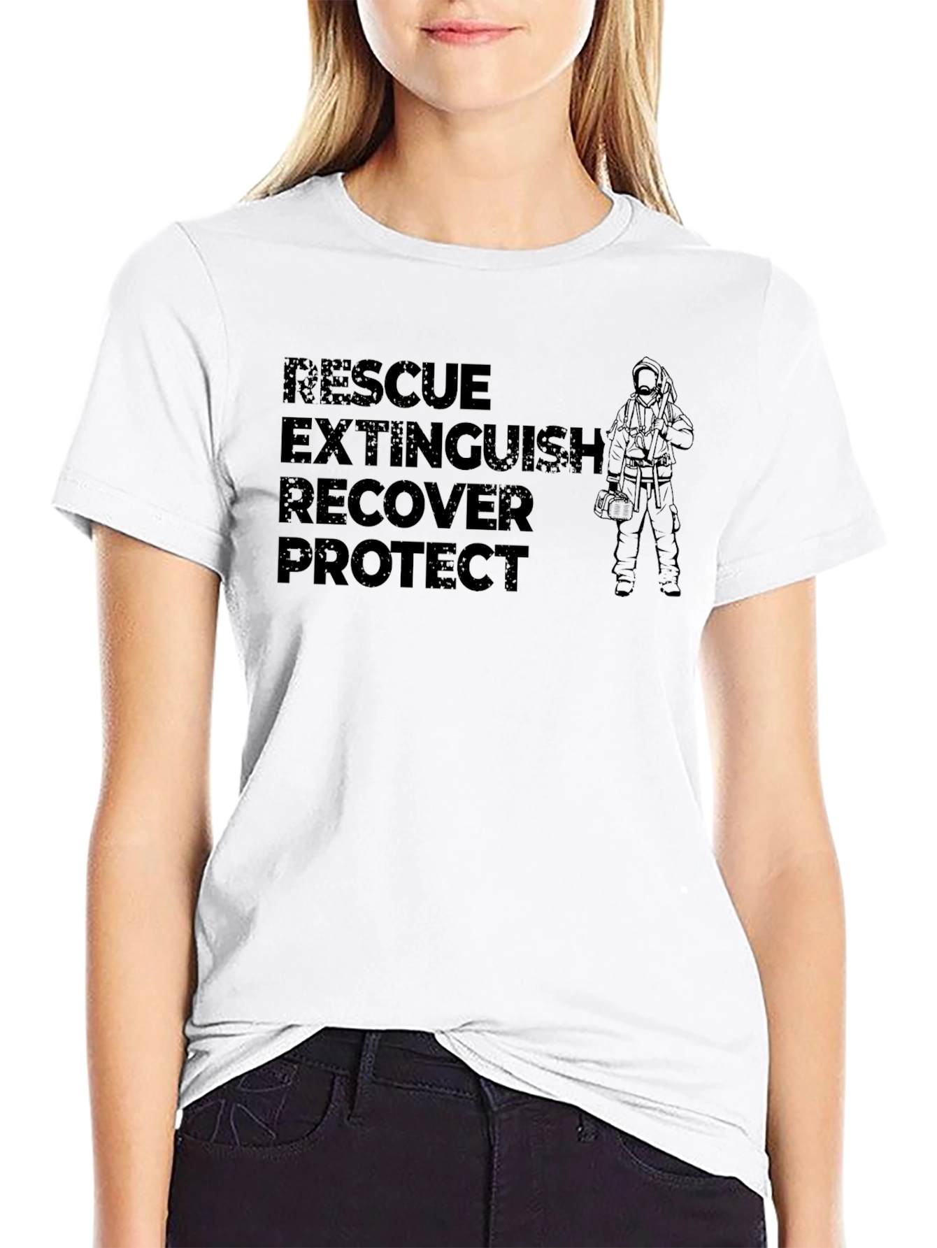 Firefighter Rescue Extinguish T-Shirt