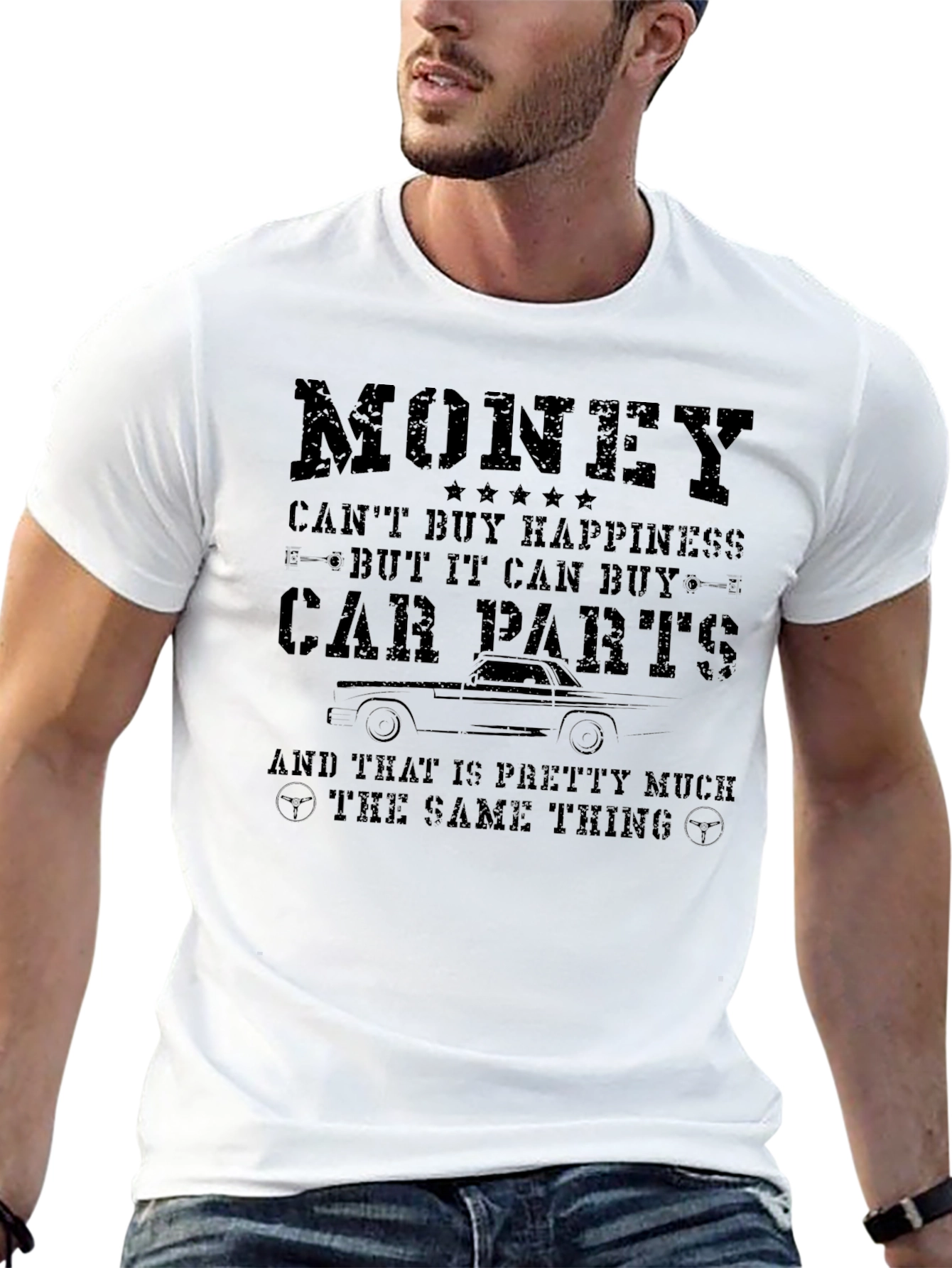 Money Car Parts T-Shirt - Funny Car Enthusiast Tee