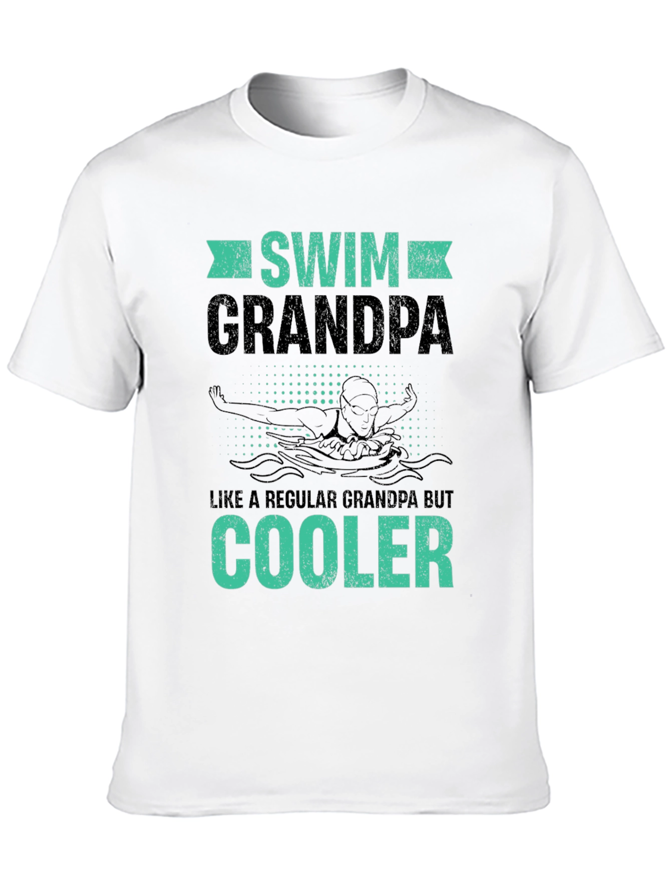 Swim Grandpa T-Shirt - Cool Grandpa Swimmer Gift