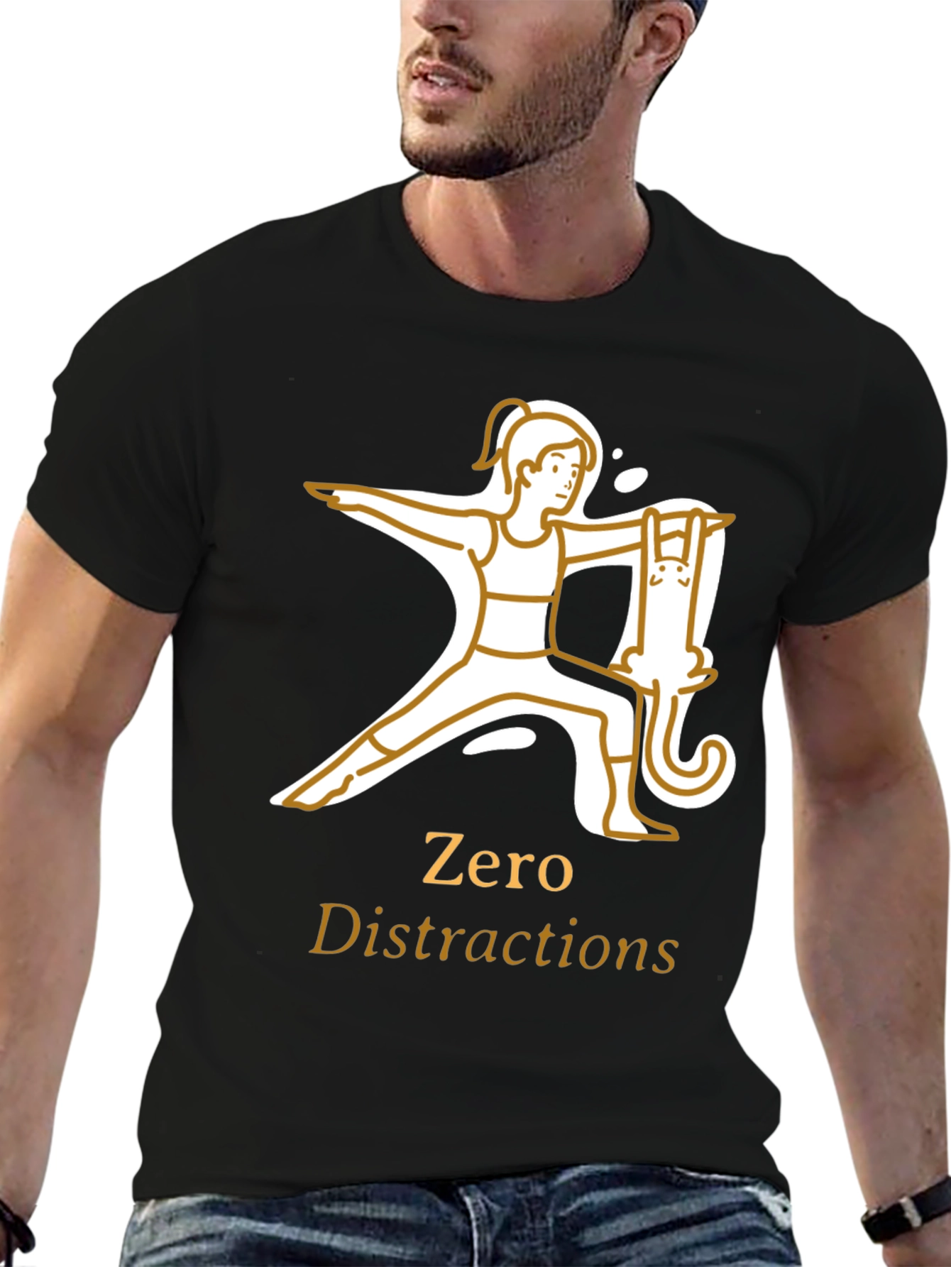 Zero Distractions Yoga T-Shirt
