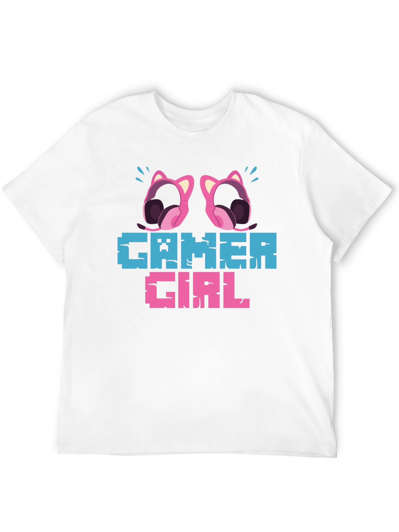 Gamer Girl Pixel Art Graphic Tee