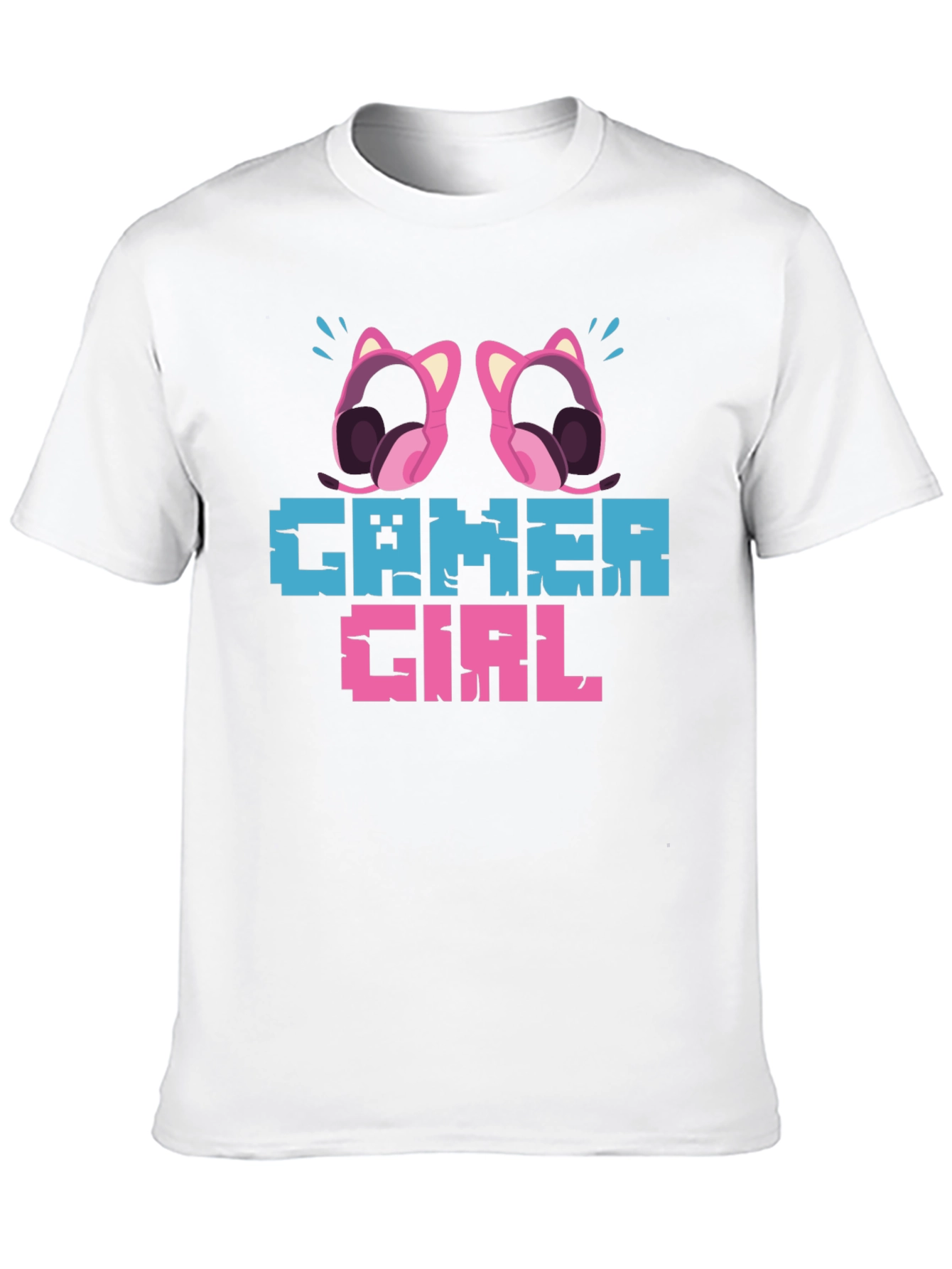 Gamer Girl Pixel Art Graphic Tee