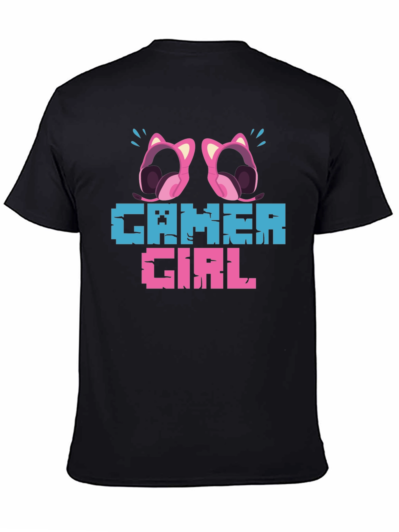 Gamer Girl Pixel Art Graphic Tee