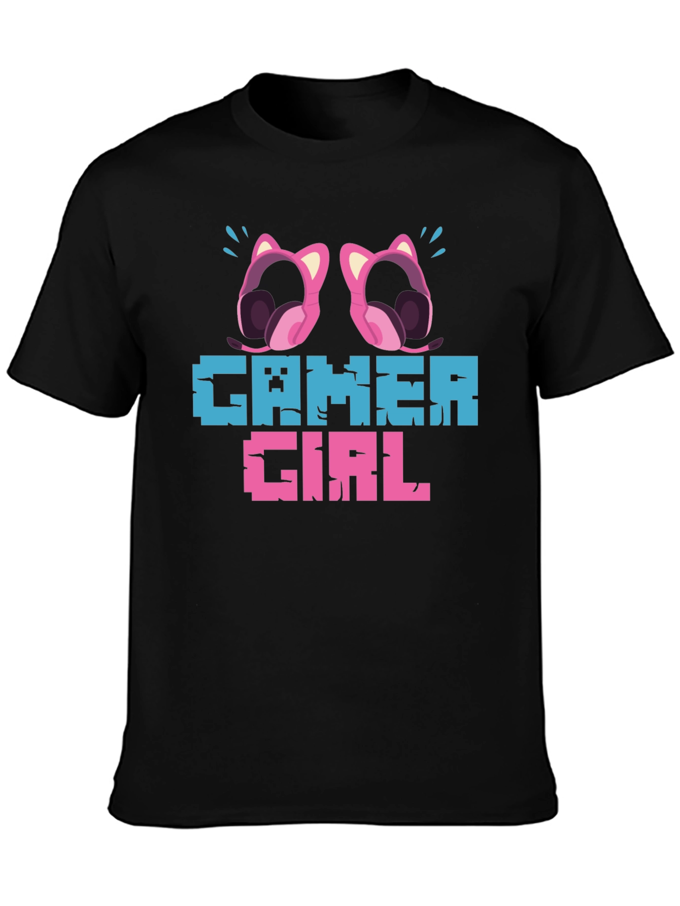 Gamer Girl Pixel Art Graphic Tee