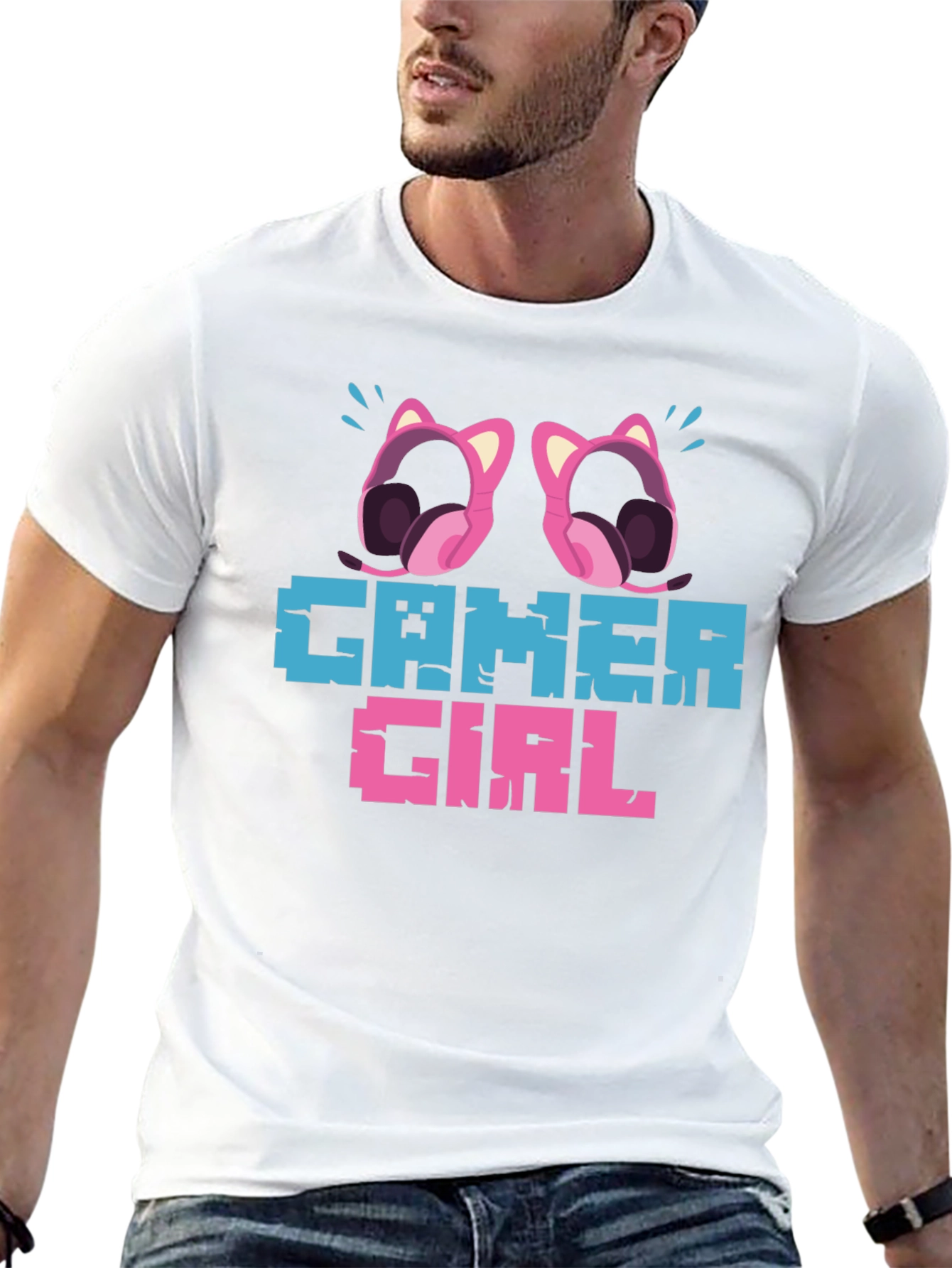 Gamer Girl Pixel Art Graphic Tee