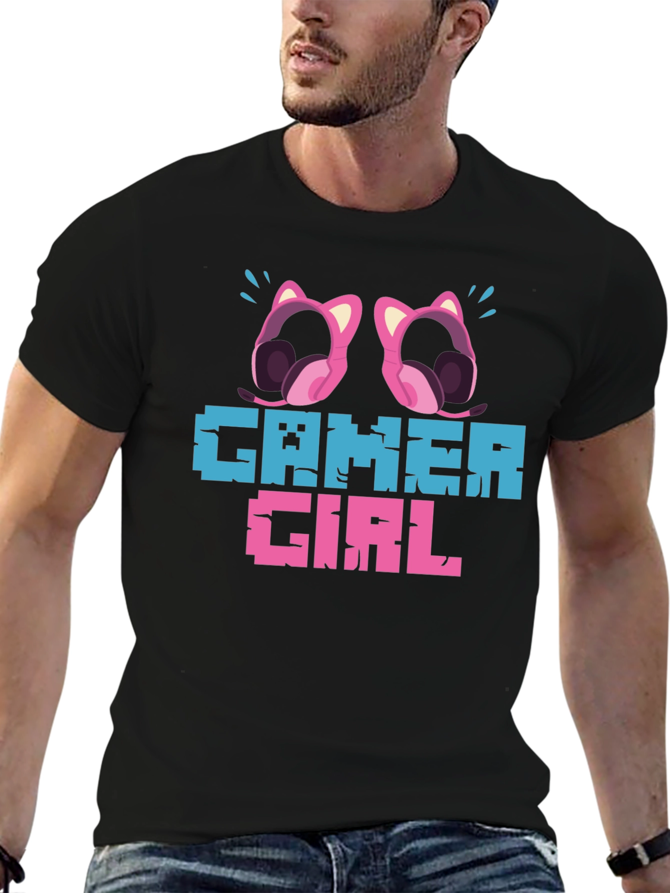 Gamer Girl Pixel Art Graphic Tee