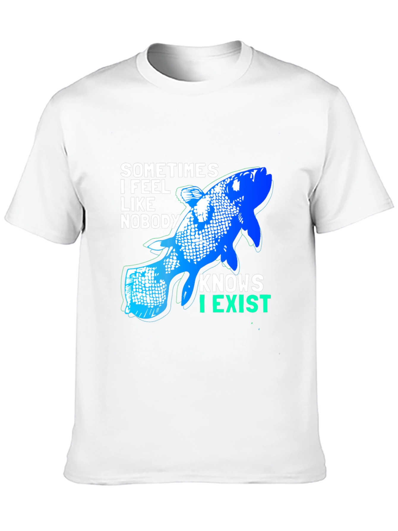 Coelacanth Existential T-Shirt - Black