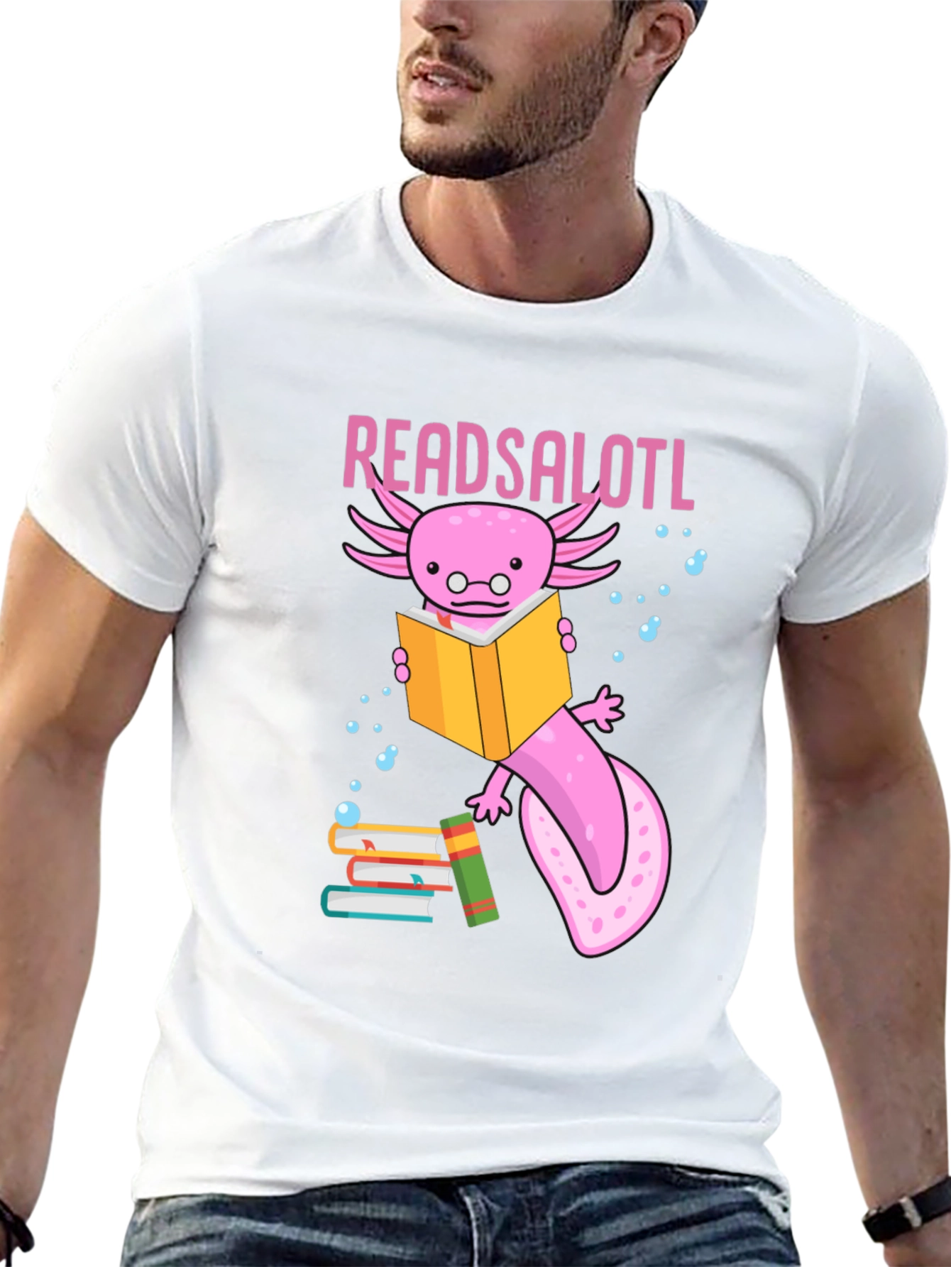 ReadsALOTL Axolotl Reading T-Shirt