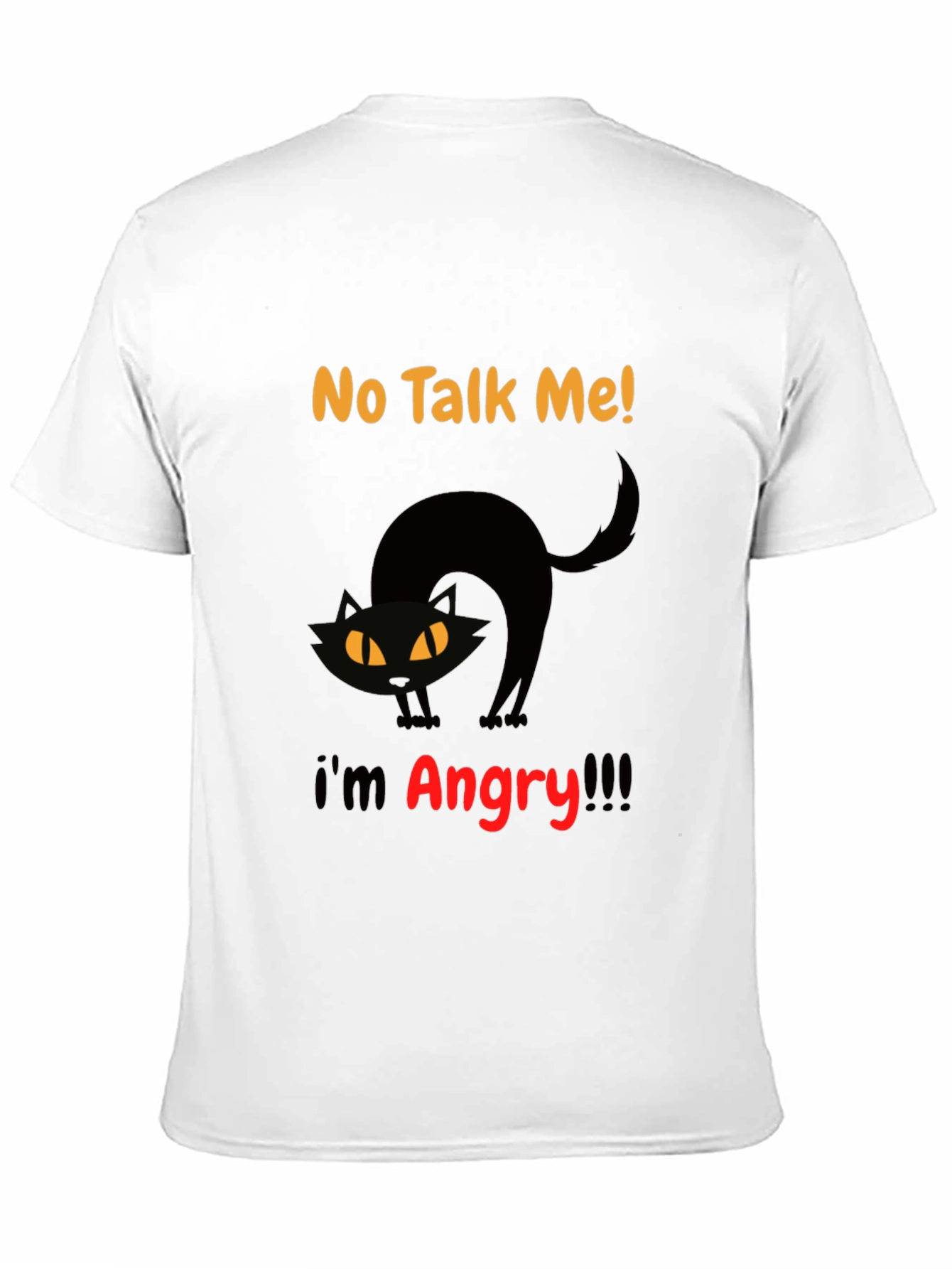 Angry Cat Graphic Tee - No Talk Me!