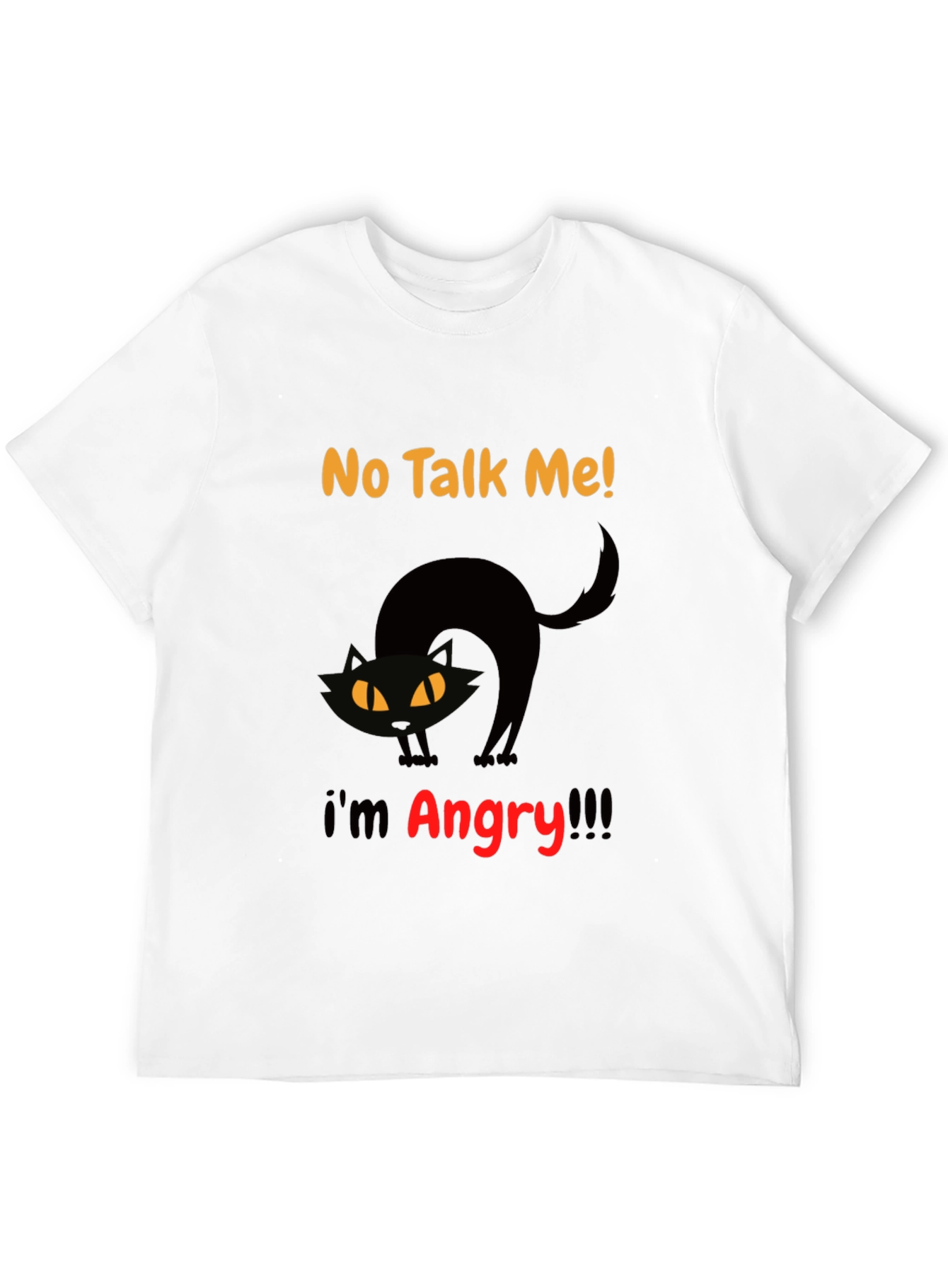 Angry Cat Graphic Tee - No Talk Me!